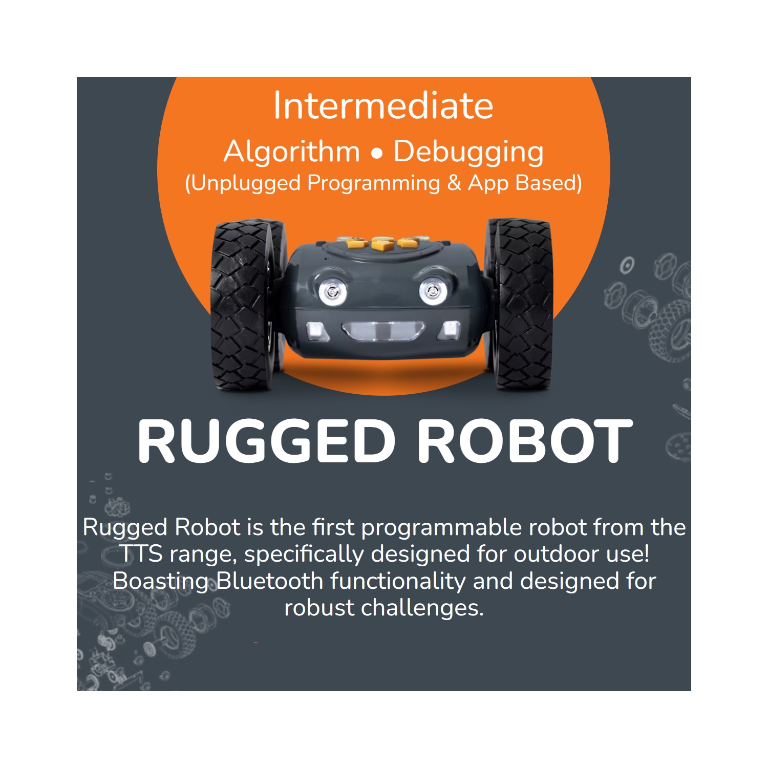 TTS Programming Journey STEAM Coding Toy Robots Bundle - Glow & Go Bot, Bee-Bot, Blue-Bot, Tuff-Bot the Rugged Robot, Loti-Bot, Oti-Bot Programmable