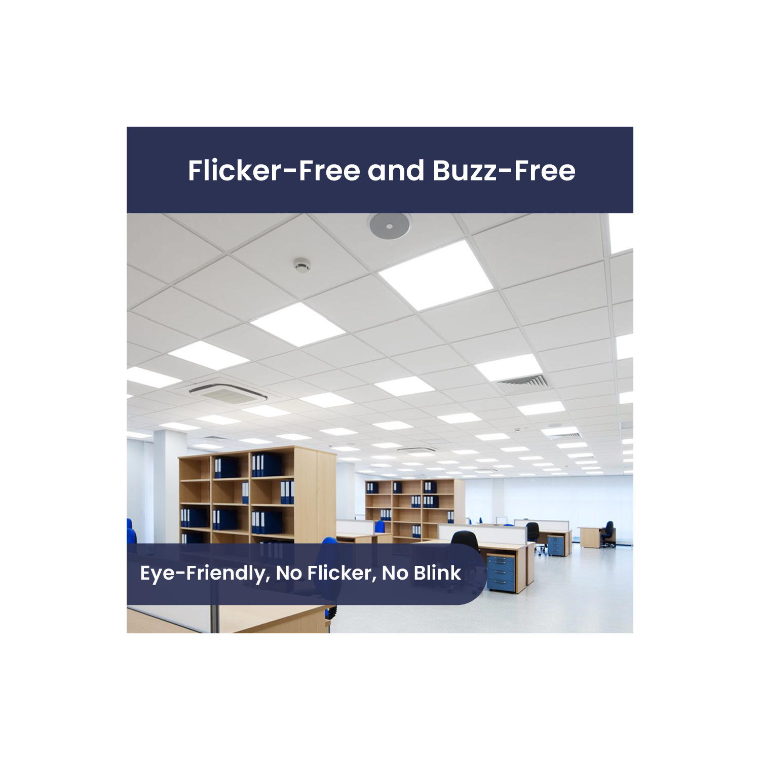 2x2 LED Flat Panel Light, 3-Way CCT 3500K-4000K-5000K Adjustable Back-Lit LED Panel, Pre-Select Wattage 25W-30W-40W, Dimming 0-10V, 5000LM Light,