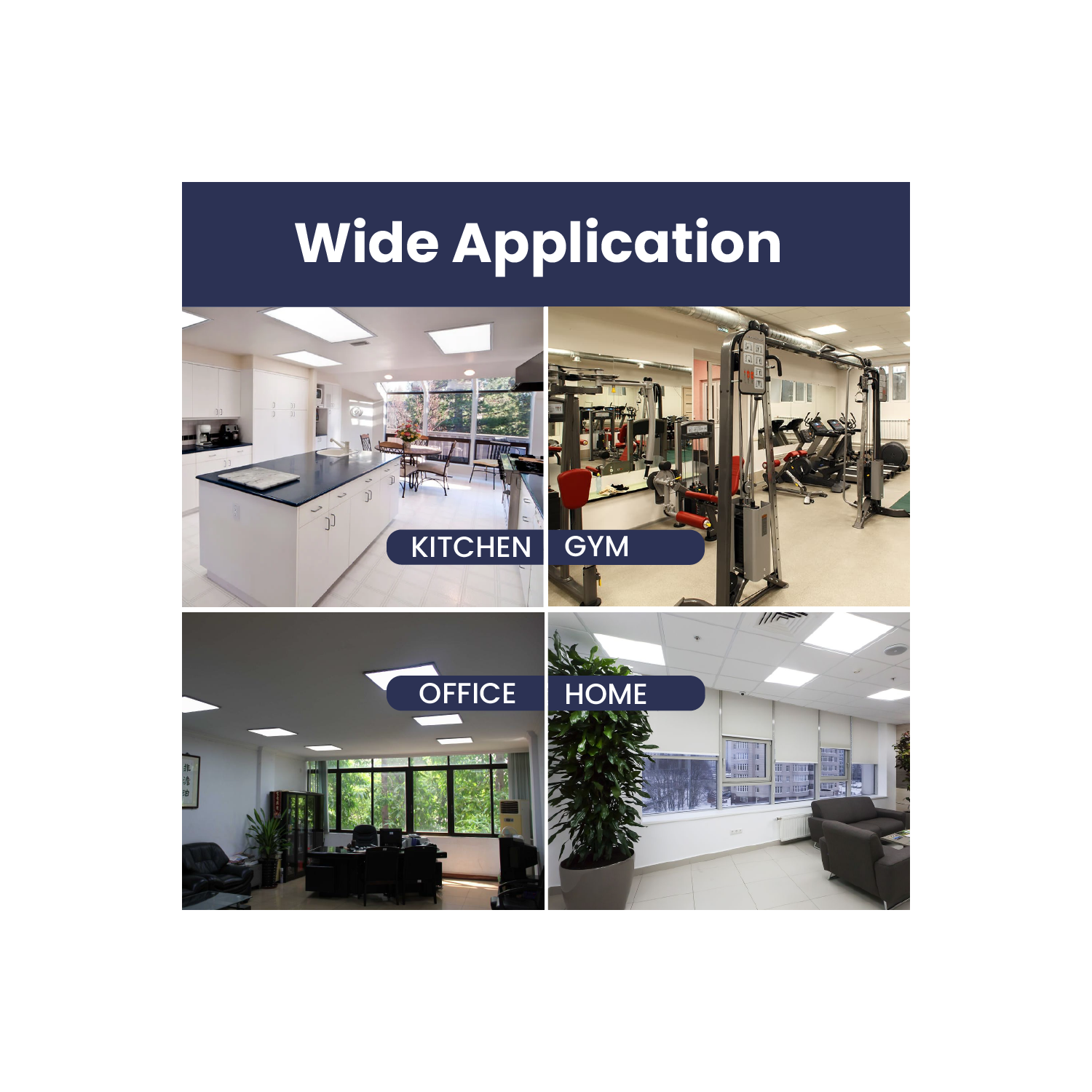 2x2 LED Flat Panel Light, 3-Way CCT 3500K-4000K-5000K Adjustable Back-Lit LED Panel, Pre-Select Wattage 25W-30W-40W, Dimming 0-10V, 5000LM Light,