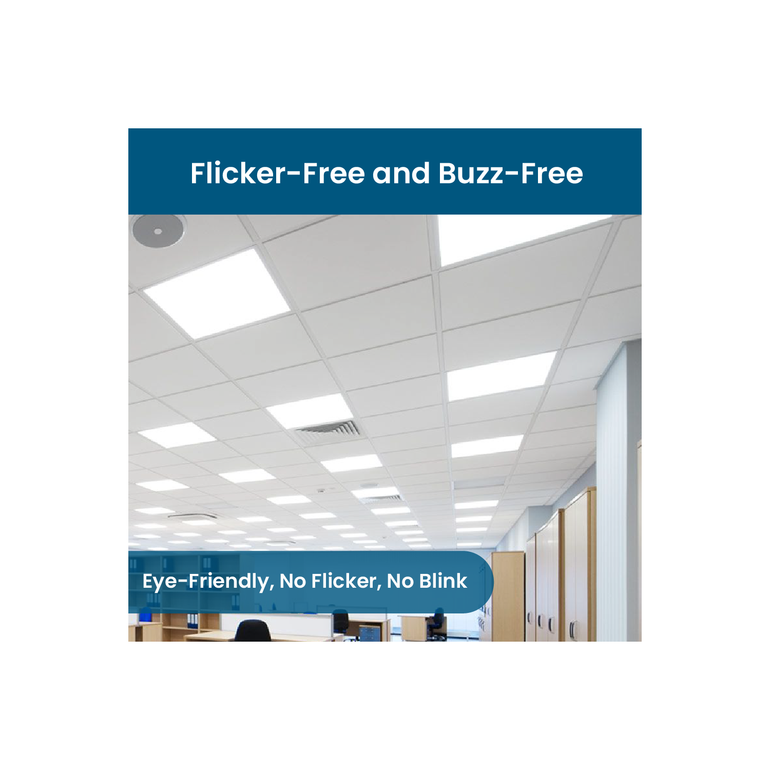 2x2 LED Flat Panel Light 5-Way CCT Adjustable Back-Lit LED Ceiling Light, 20-40W Power Range, Dimmable 5000LM Drop Ceiling Light, 3000K-6000K CCT