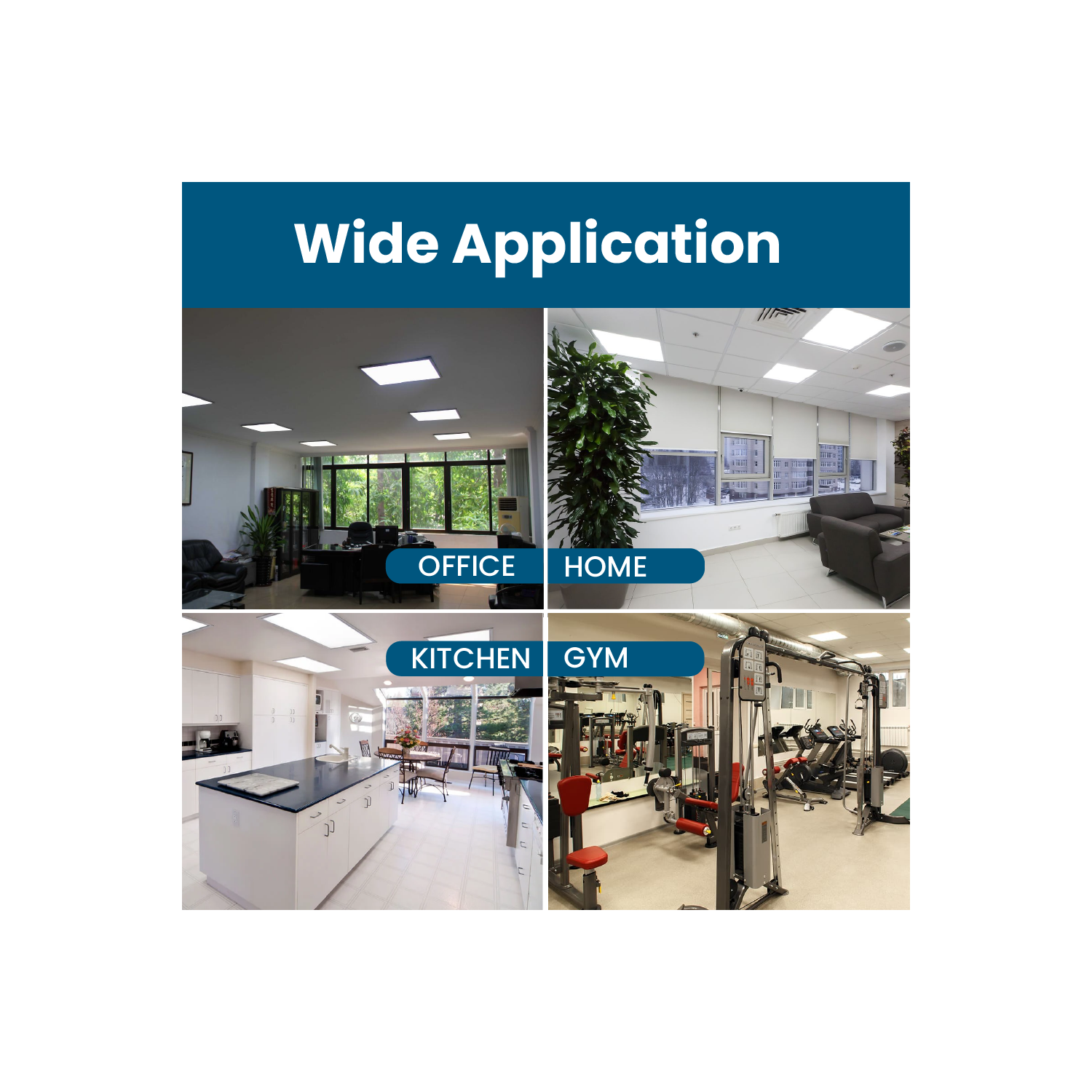 2x2 LED Flat Panel Light 5-Way CCT Adjustable Back-Lit LED Ceiling Light, 20-40W Power Range, Dimmable 5000LM Drop Ceiling Light, 3000K-6000K CCT