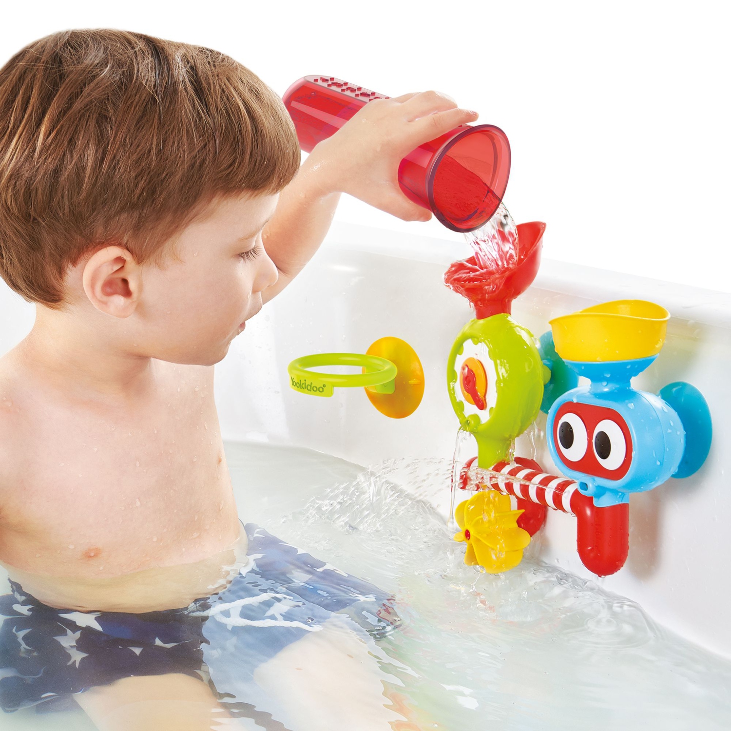 Yookidoo Spin n Sprinkle Water Lab Bath Toy