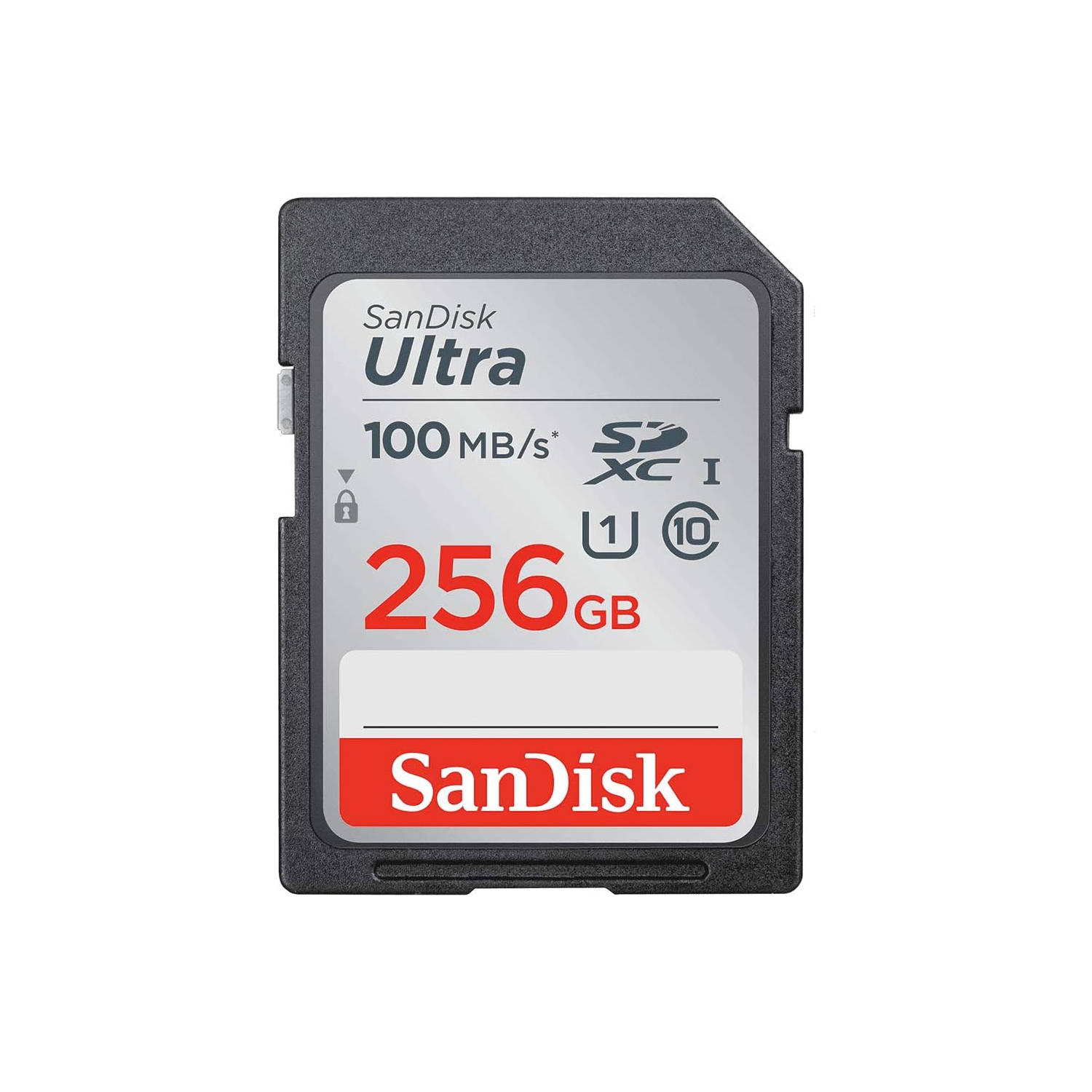 Carte mémoire SDXC UHS-I 256&nbsp;Go de SanDisk - 100MB Mo/s, C10 Go, U1 Go, HD intégrale, carte SD - SDSDUNR-256G-GN6IN