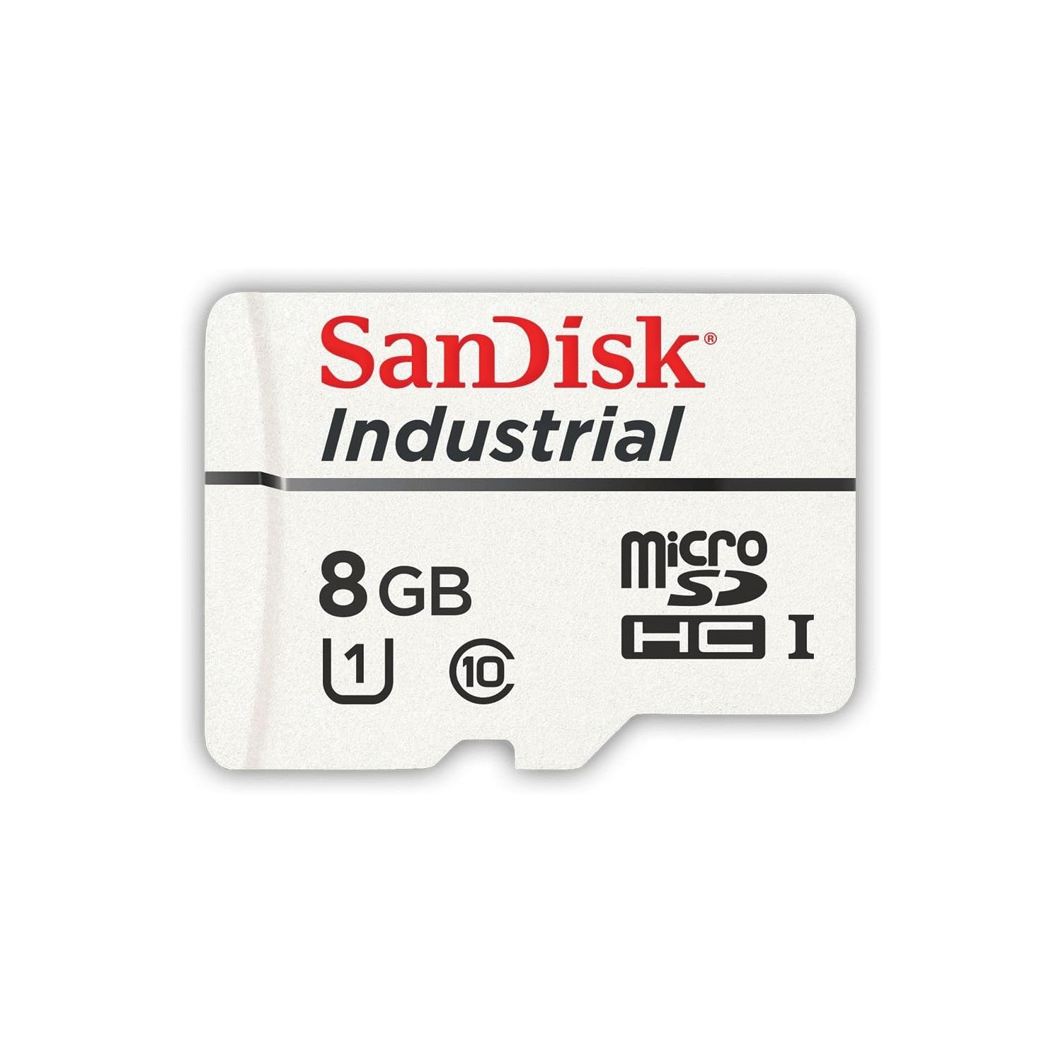 SanDisk Industrial MLC MicroSD SDHC UHS-I Class 10 SDSDQAF3-008G-I with SanDisk Adapter