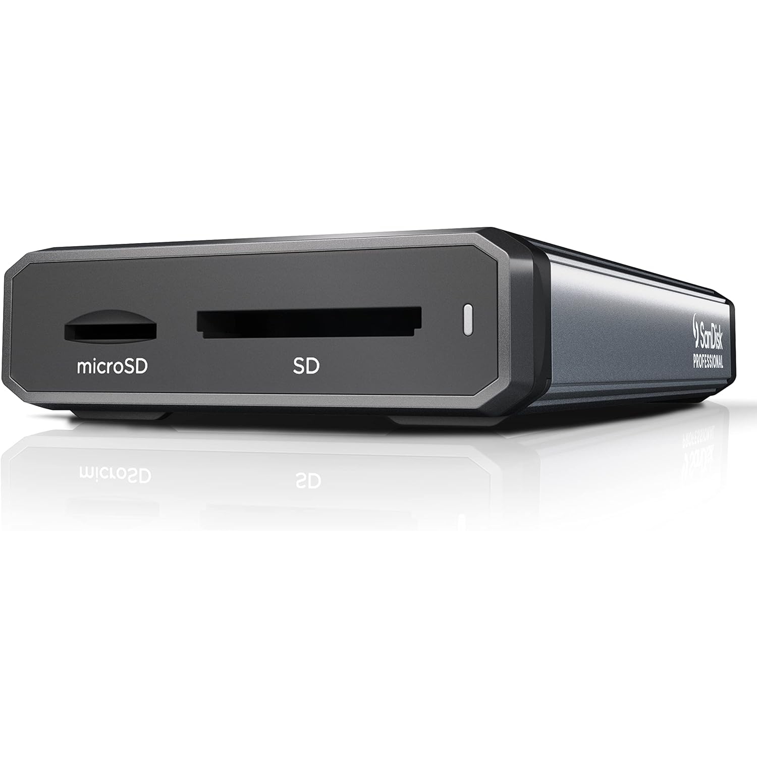 SanDisk Professional PRO-Reader SD et microSD - lecteur de cartes haute performance pour cartes SD et microSD - SDPR5A8-0000-GBAND, gris