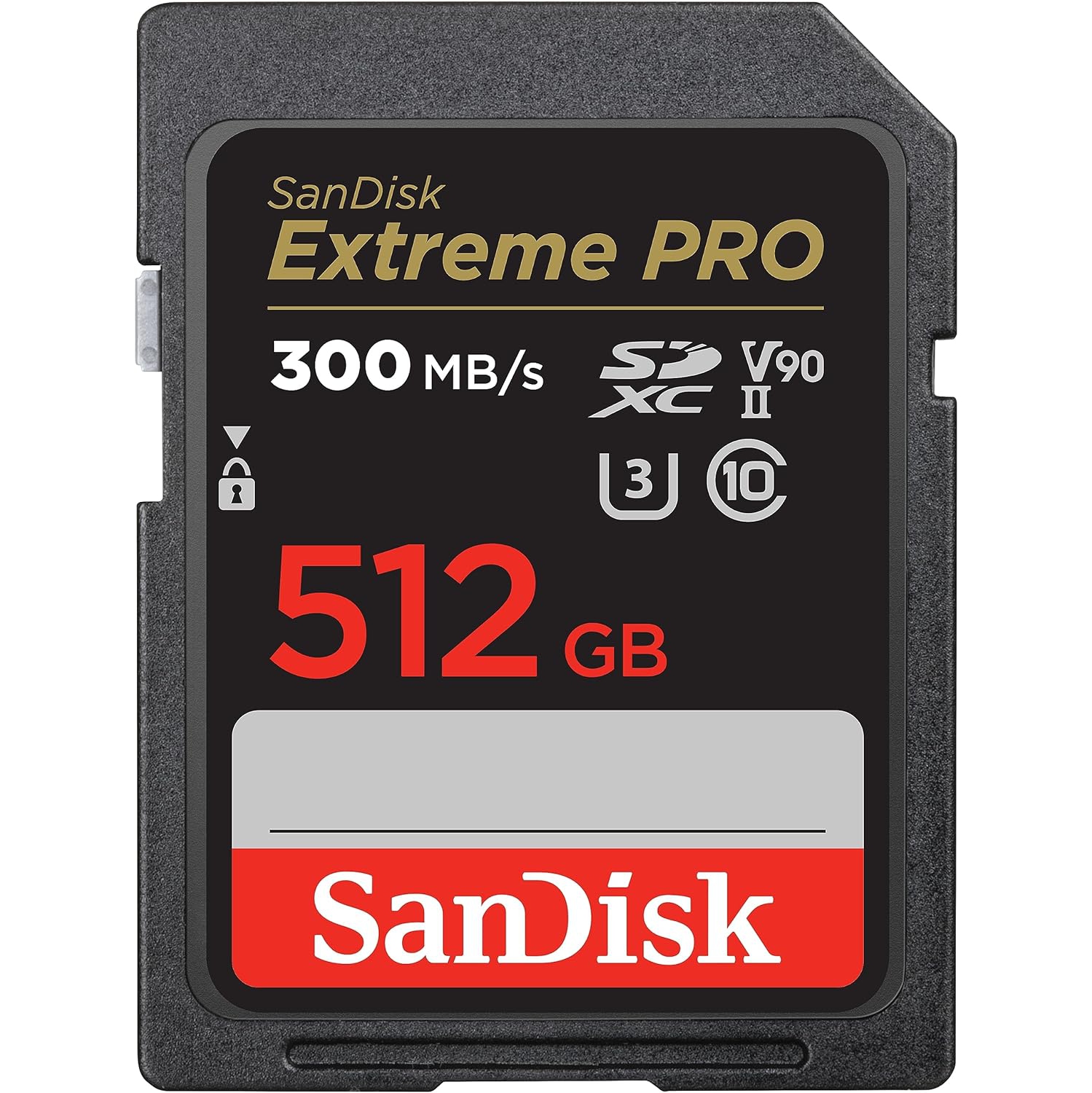 Carte mémoire SDXC UHS-II Extreme PRO 512&nbsp;Go de SanDisk - C10 Go, U3 Go, V90 Go, 8K Go, 4K To vidéo HD intégrale, carte SD - SDSDXDK-512G-GN4IN