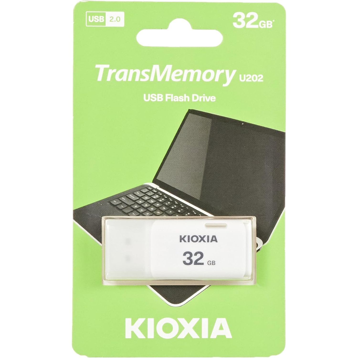 Clé USB 32&nbsp;Go USB 2,0 de U202 Go de Kioxia - Blanc