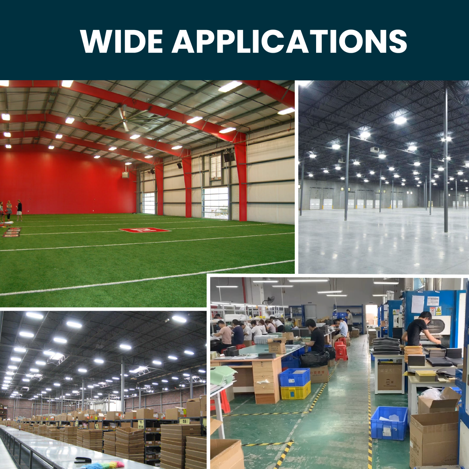 2FT LED Linear High Bay Lights Dimmable, 105W/85W/65W Power Selectable, 135LM/W, 4000K/5000K CCT Adjustable, Includes V Hooks, 10ft Cord, Ideal for