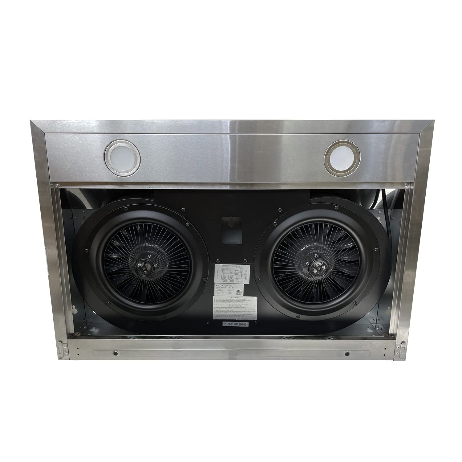 CROWN 30" 800 CFM Powerful Stainless Steel Under Cabinet Range Hood - Ultra Quiet Design with Adjustable Speed Control - Stylish & Efficient Kitchen