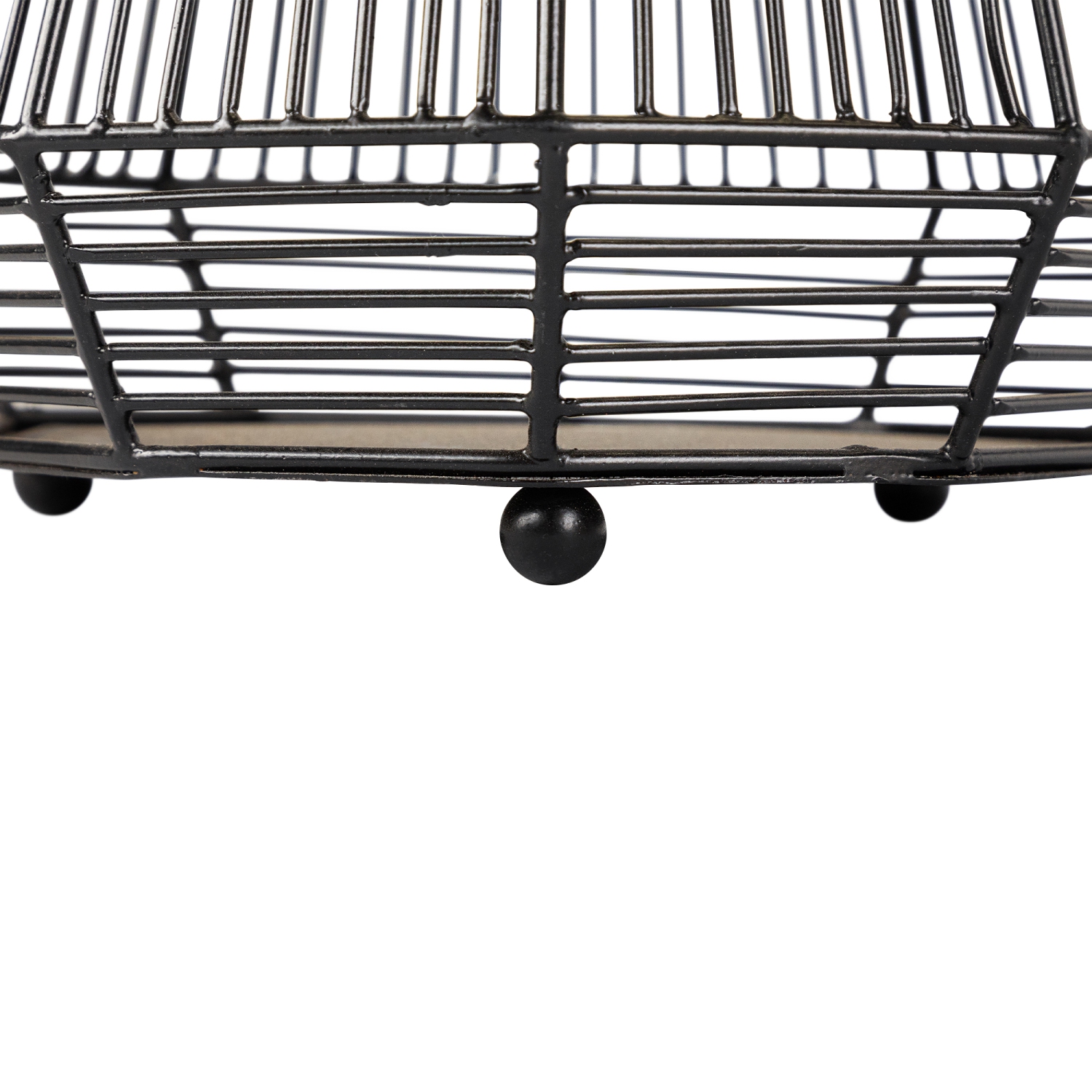 Grande lanterne en forme de bougie en fer à motif géométrique Hurricane - 11,25 po - Noir