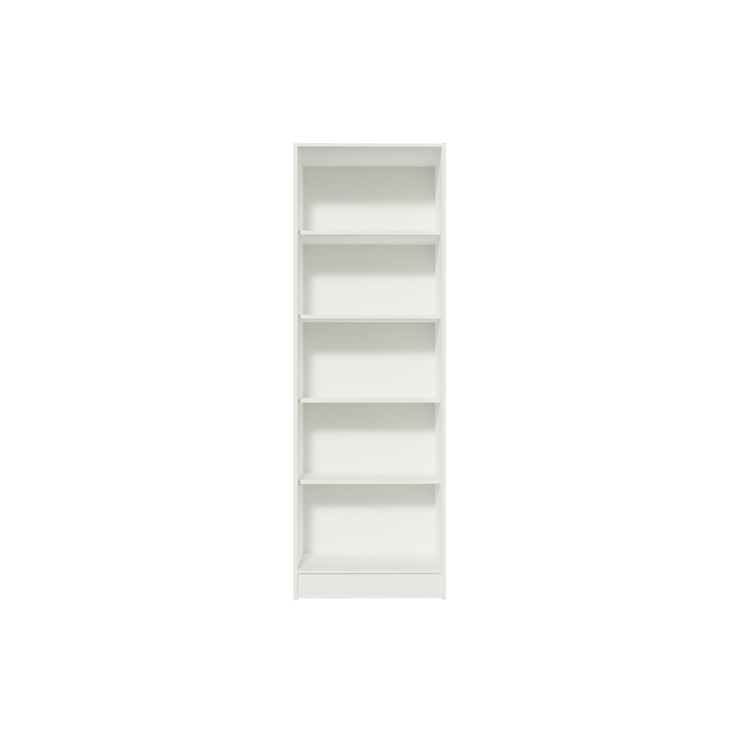 Madesa Modern Pantry Storage Cabinet Armoire Closet with 2 Doors and 5 Utility Shelves 23"L Wooden Organization Unit - White