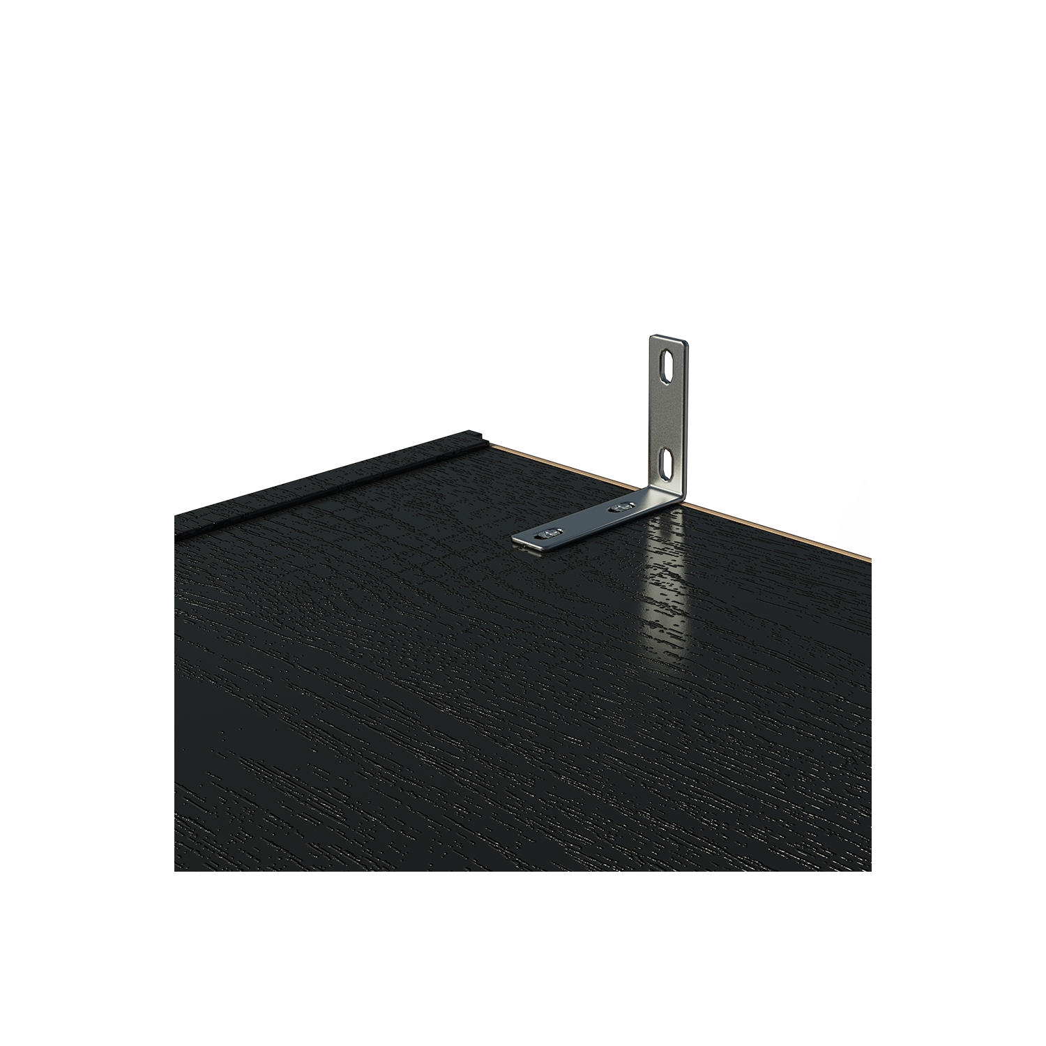 Madesa 2 Door Storage Cabinet with Ample Shelf Space 31"L Utility Armoire Closet Modern Entryway and Bedroom Organization Unit - Black