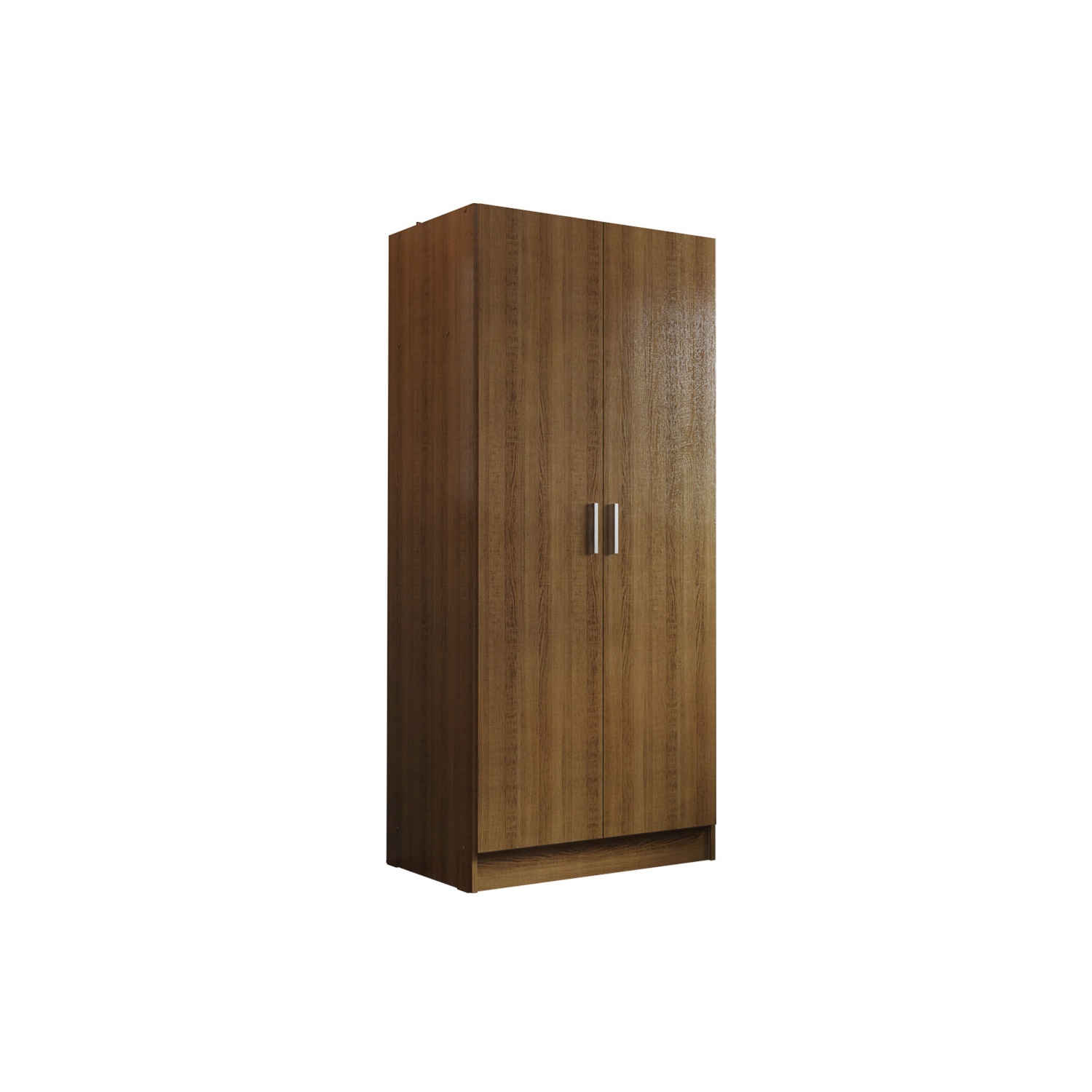 Madesa 2 Door Storage Cabinet with Ample Shelf Space 31"L Utility Armoire Closet Modern Entryway and Bedroom Organization Unit - Brown