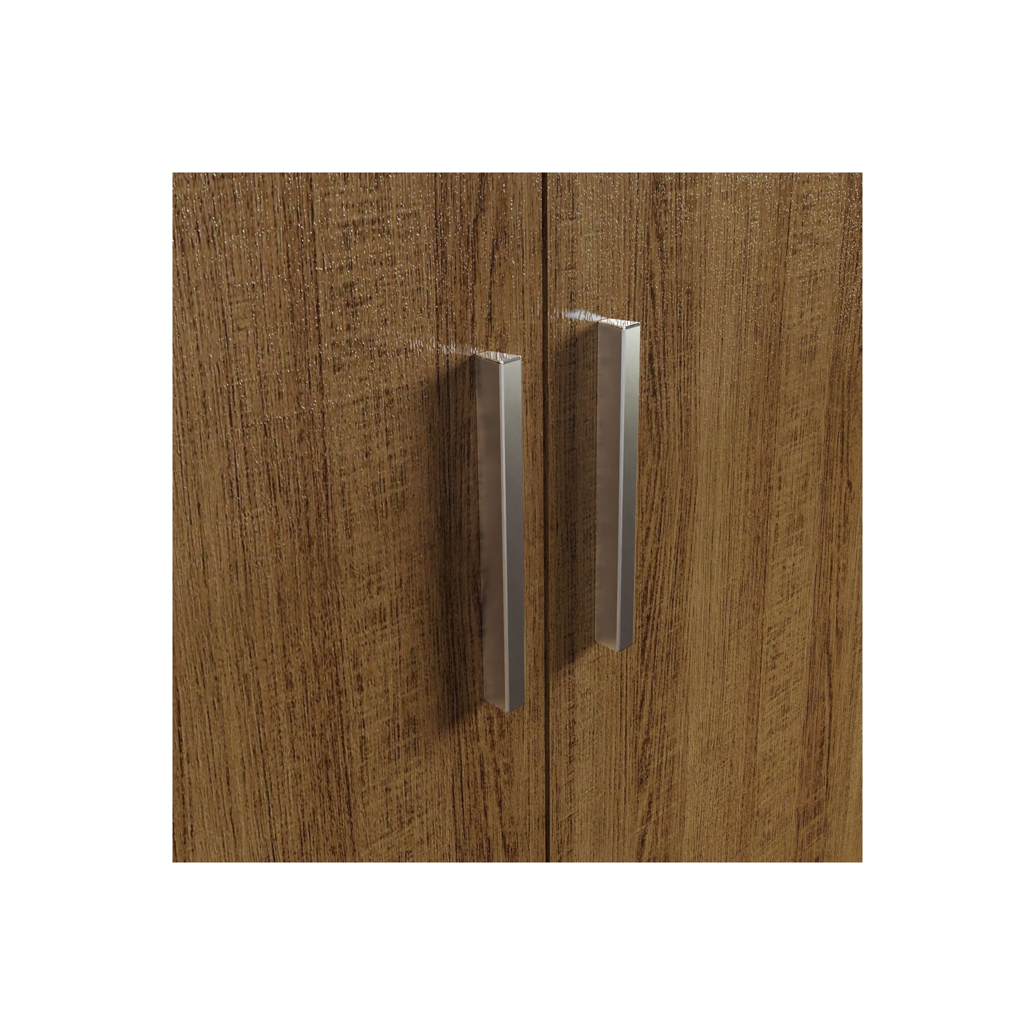 Madesa 2 Door Storage Cabinet with Ample Shelf Space 31"L Utility Armoire Closet Modern Entryway and Bedroom Organization Unit - Brown