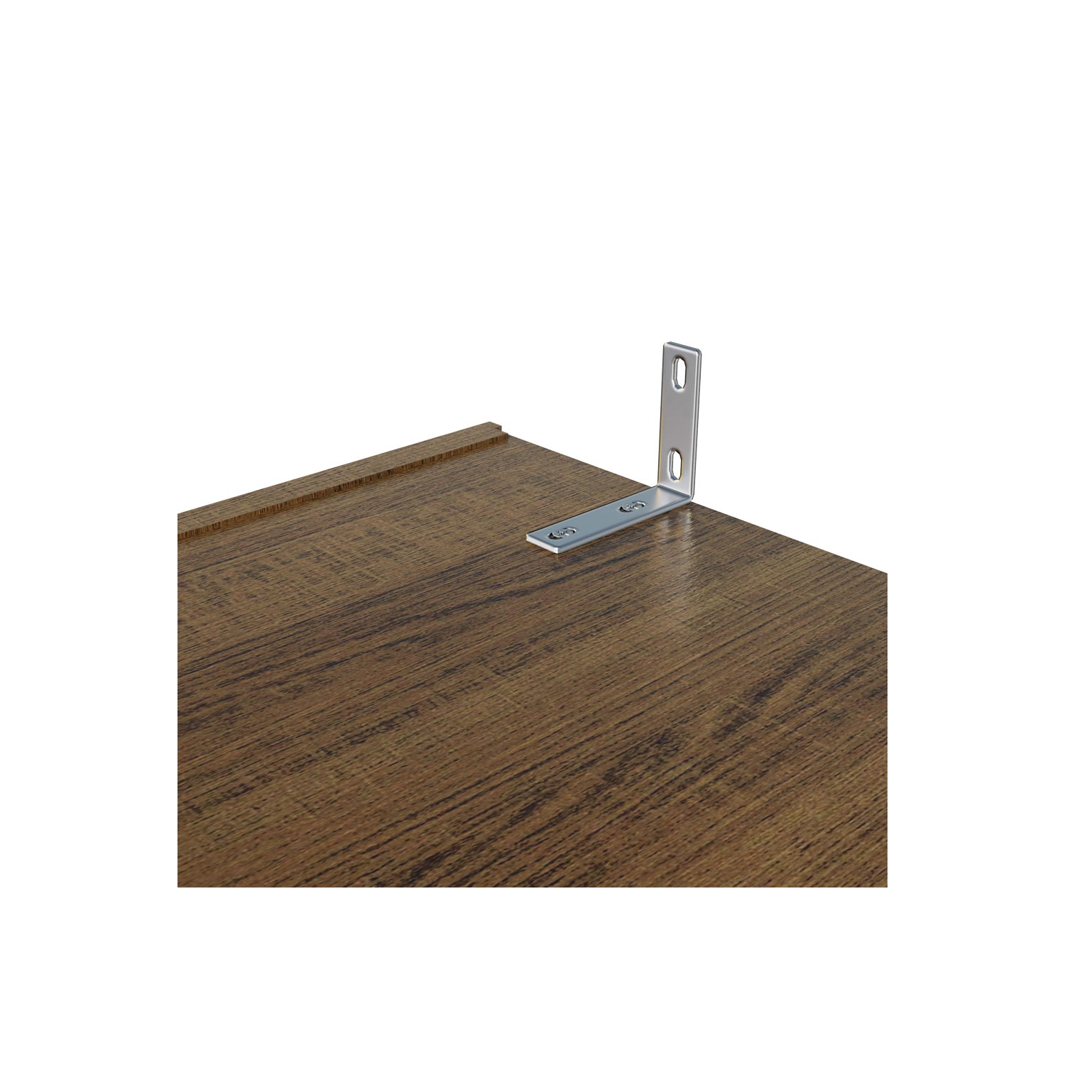 Madesa 2 Door Storage Cabinet with Ample Shelf Space 31"L Utility Armoire Closet Modern Entryway and Bedroom Organization Unit - Brown