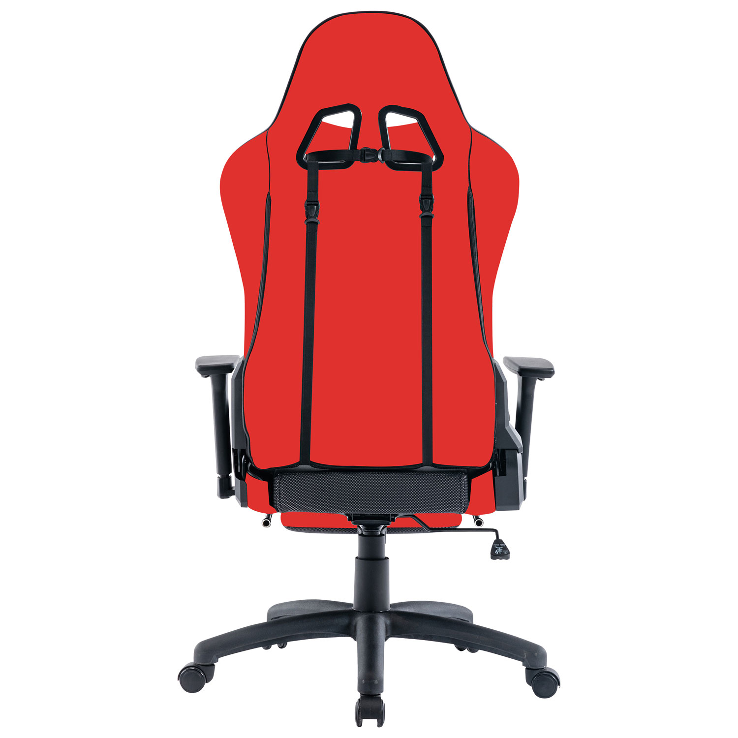 TygerClaw Ergonomic High Back Fabric Gaming Chair - Red/Black