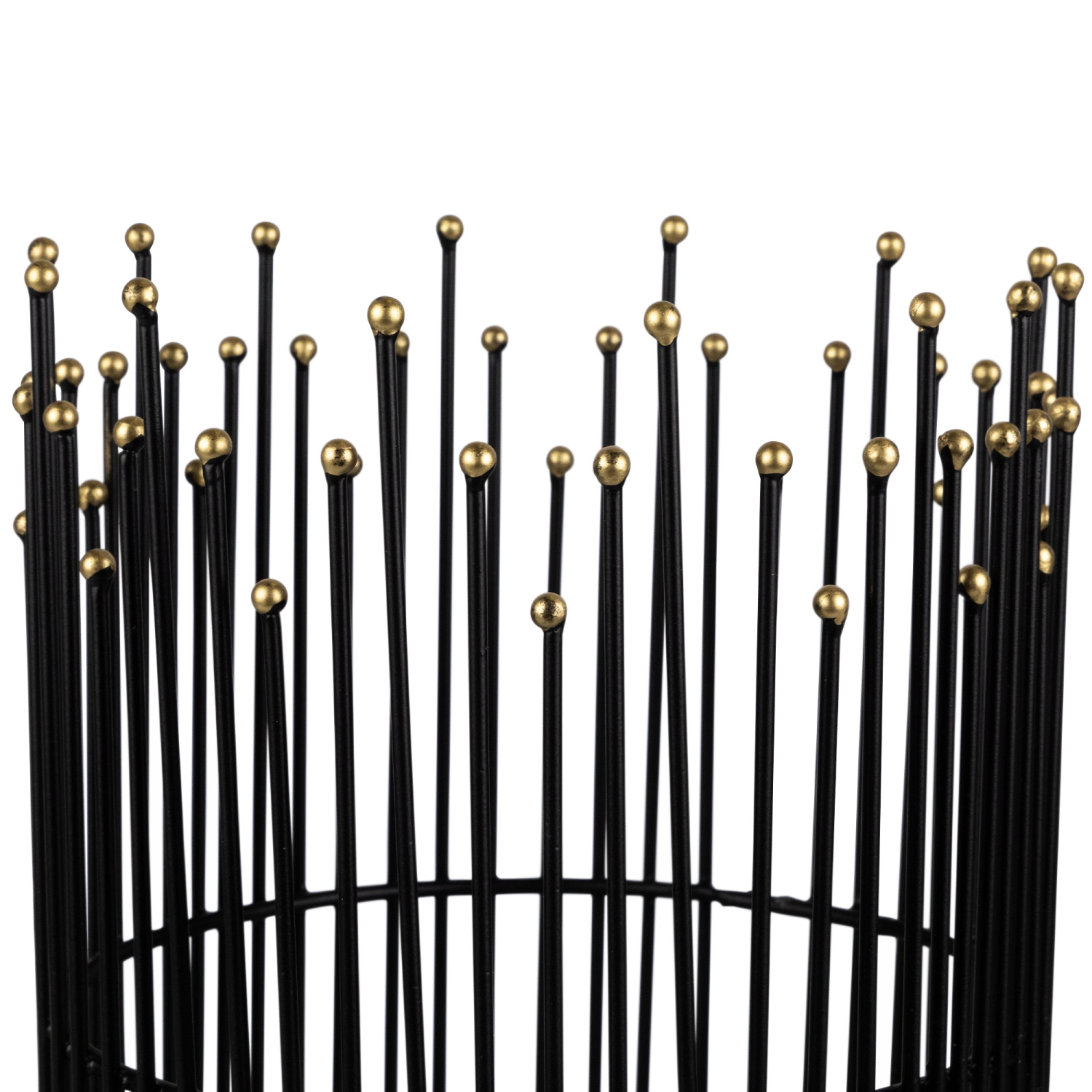 Bougeoirs en fer de style médiéval - 12,75 po - Noir - Ensemble de 3