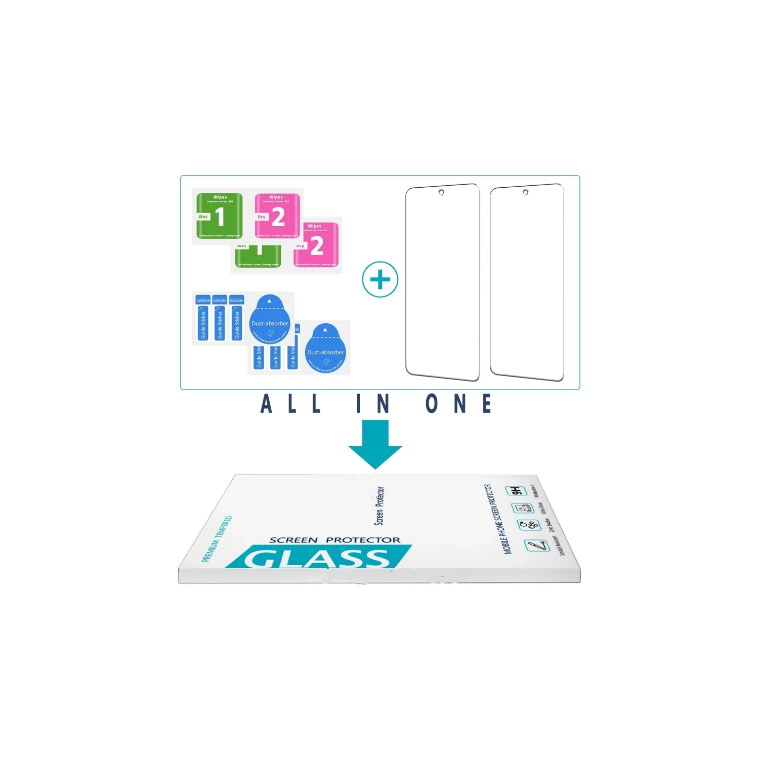 (2 Pack) Tempered Glass Screen Protector for Samsung Galaxy A35 5G & A55 5G | Anti-Scratch, Bubble-Free