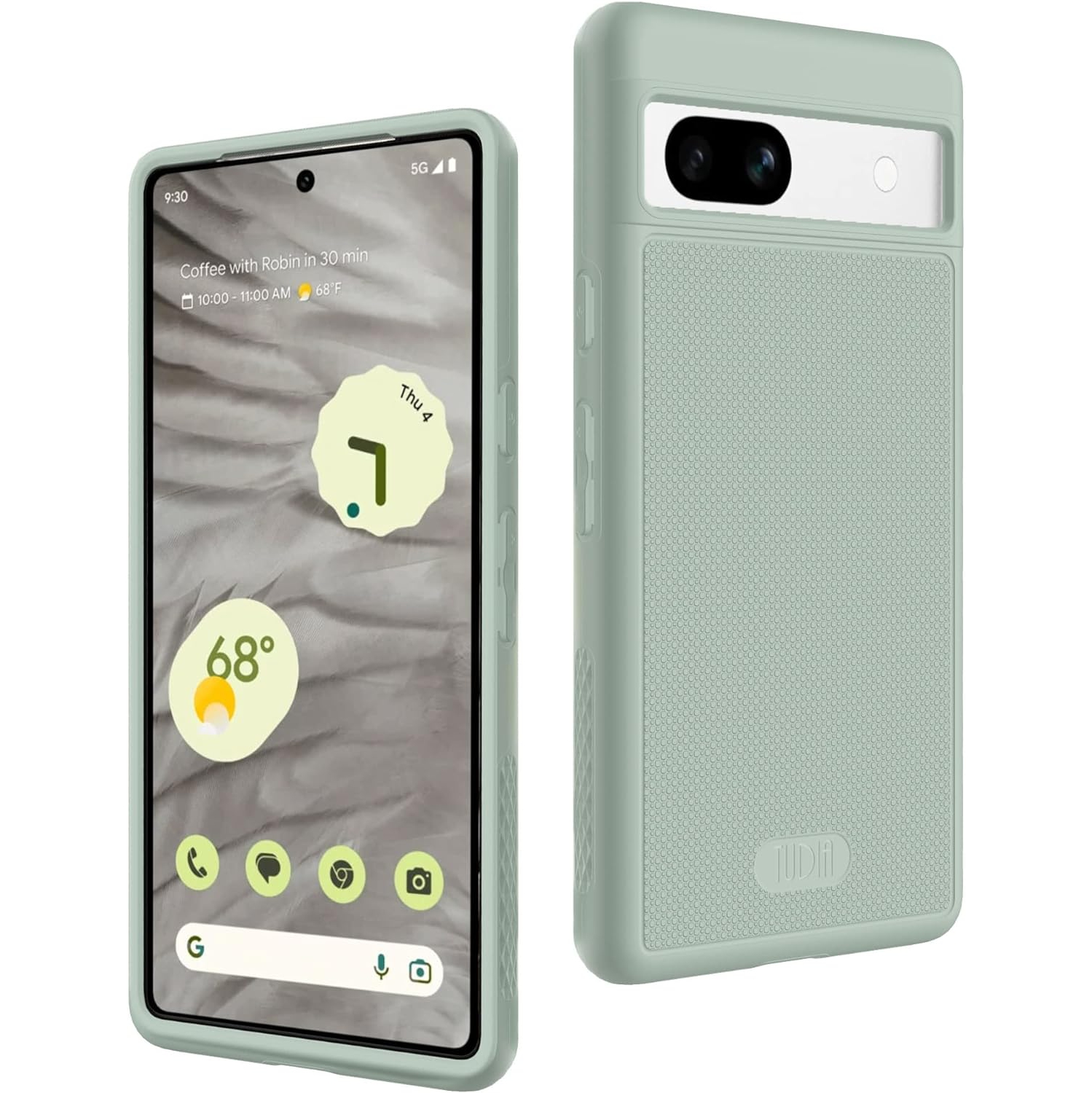 TUDIA MergeGrip Google Pixel 7a Case Military Grade - Green Lily