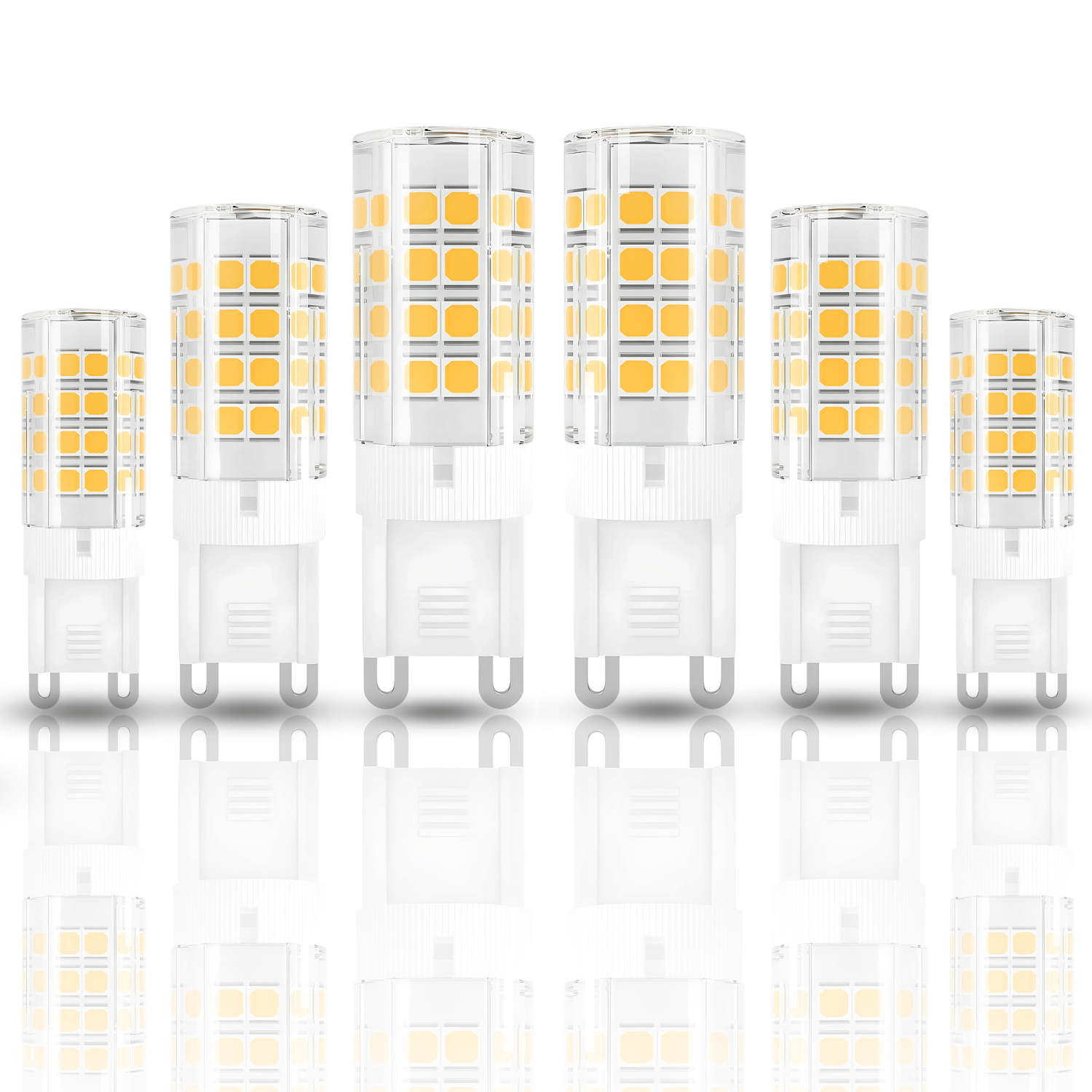 G9 LED Bulb Dimmable, 7W Halogen Light Bulb, 4000K Natural White, 600LM, Ideal for Chandelier, Ceiling Fan Lighting, Standard G9 Bi-Pin Base - (Pack