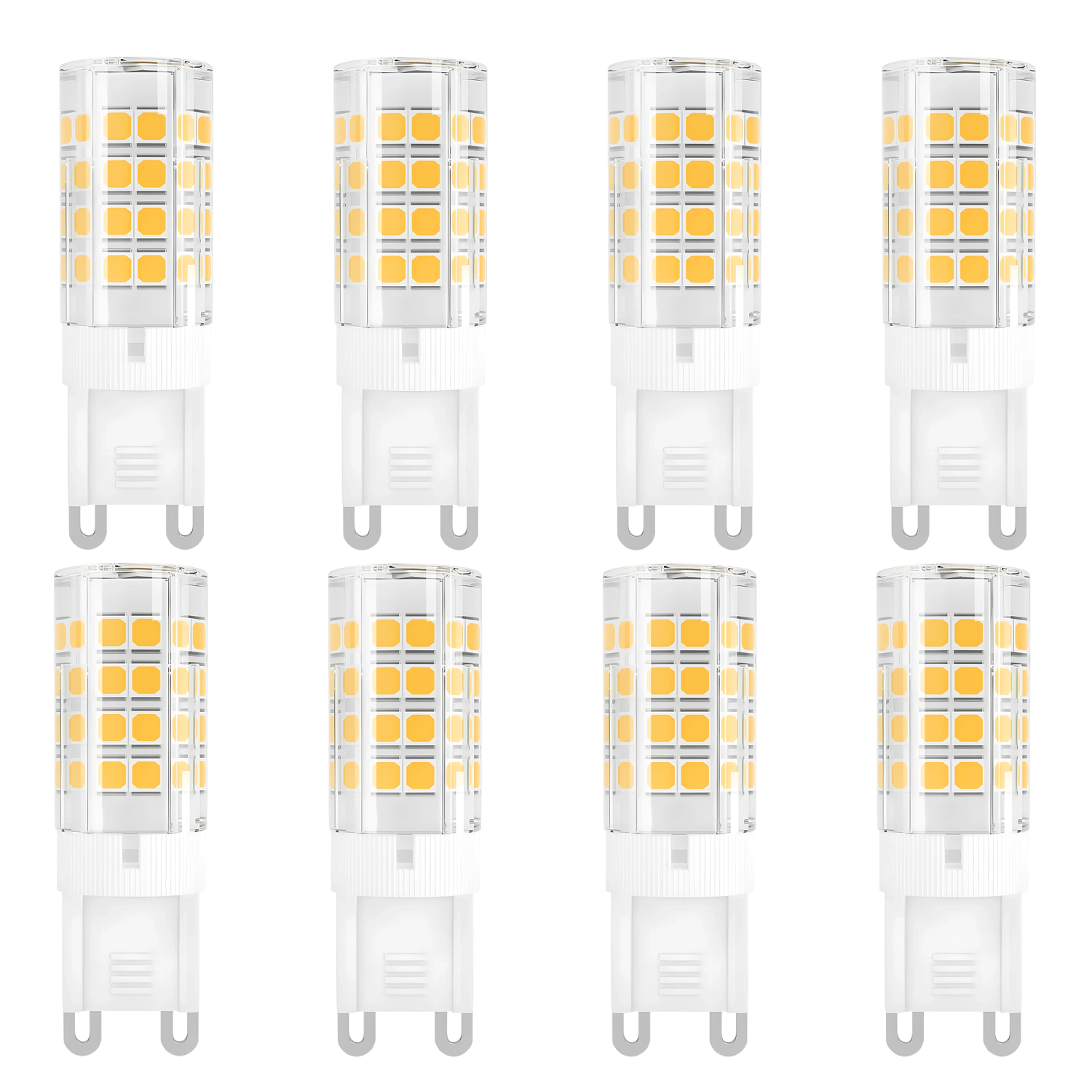 G9 LED Bulb Dimmable, 7W Halogen Light Bulb, 4000K Natural White, 600LM, Ideal for Chandelier, Ceiling Fan Lighting, Standard G9 Bi-Pin Base - (Pack