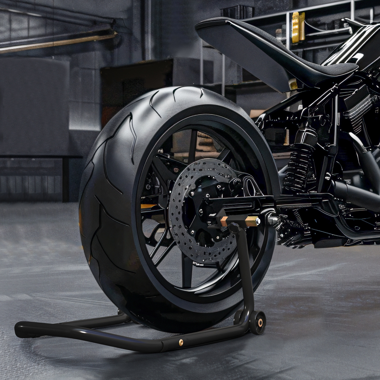 Support de moto HOMCOM, élévateur de moto avant et arrière convertible avec 3 types d'adaptateurs, porte-paddock universel, noir