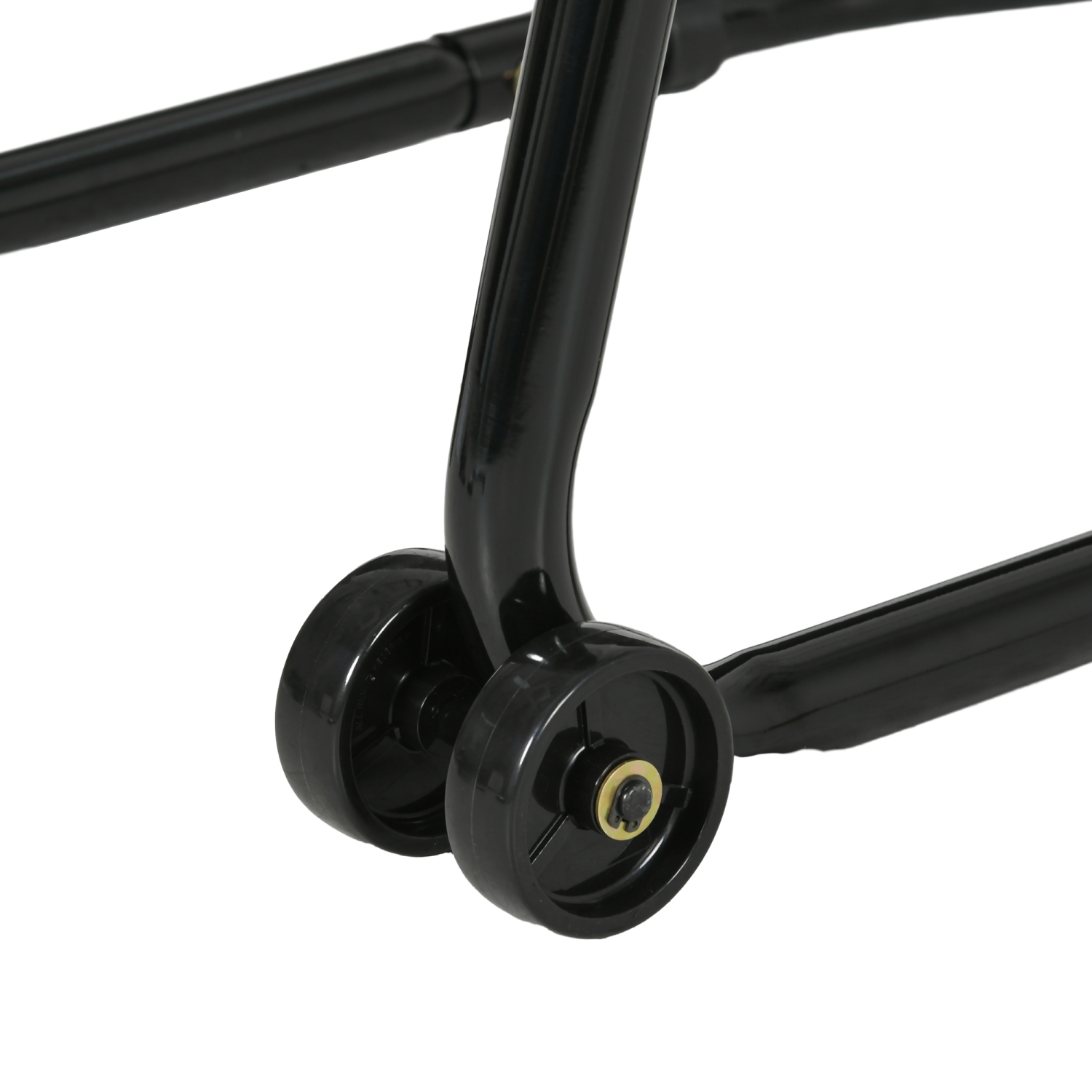 Support de moto HOMCOM, élévateur de moto avant et arrière convertible avec 3 types d'adaptateurs, porte-paddock universel, noir