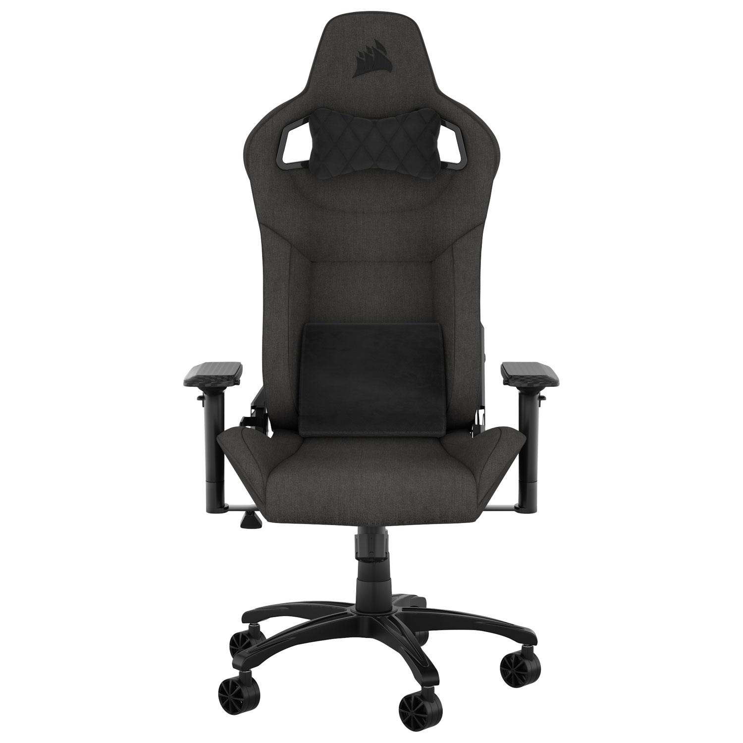 Fauteuil de jeu ergonomique en tissu T3 Rush de Corsair - Anthracite
