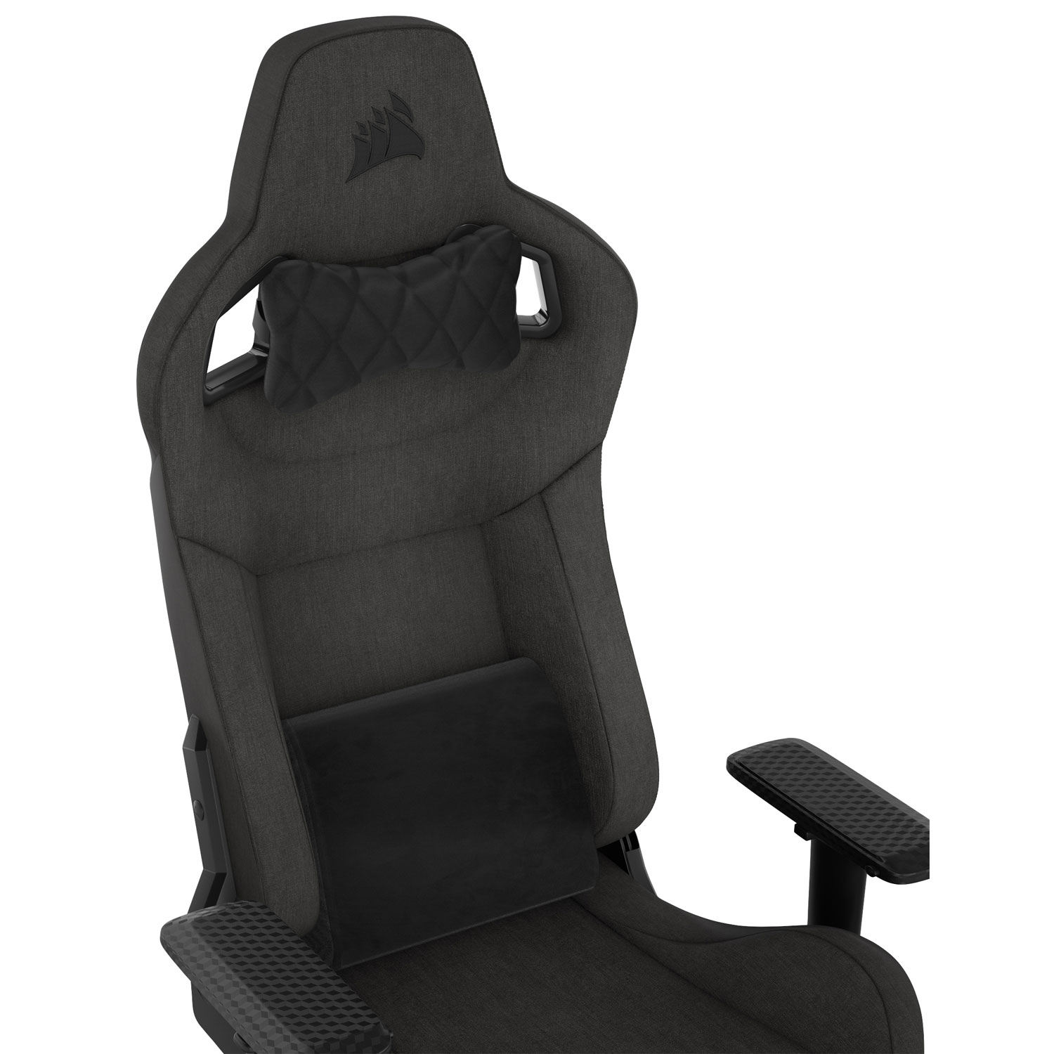 Fauteuil de jeu ergonomique en tissu T3 Rush de Corsair - Anthracite
