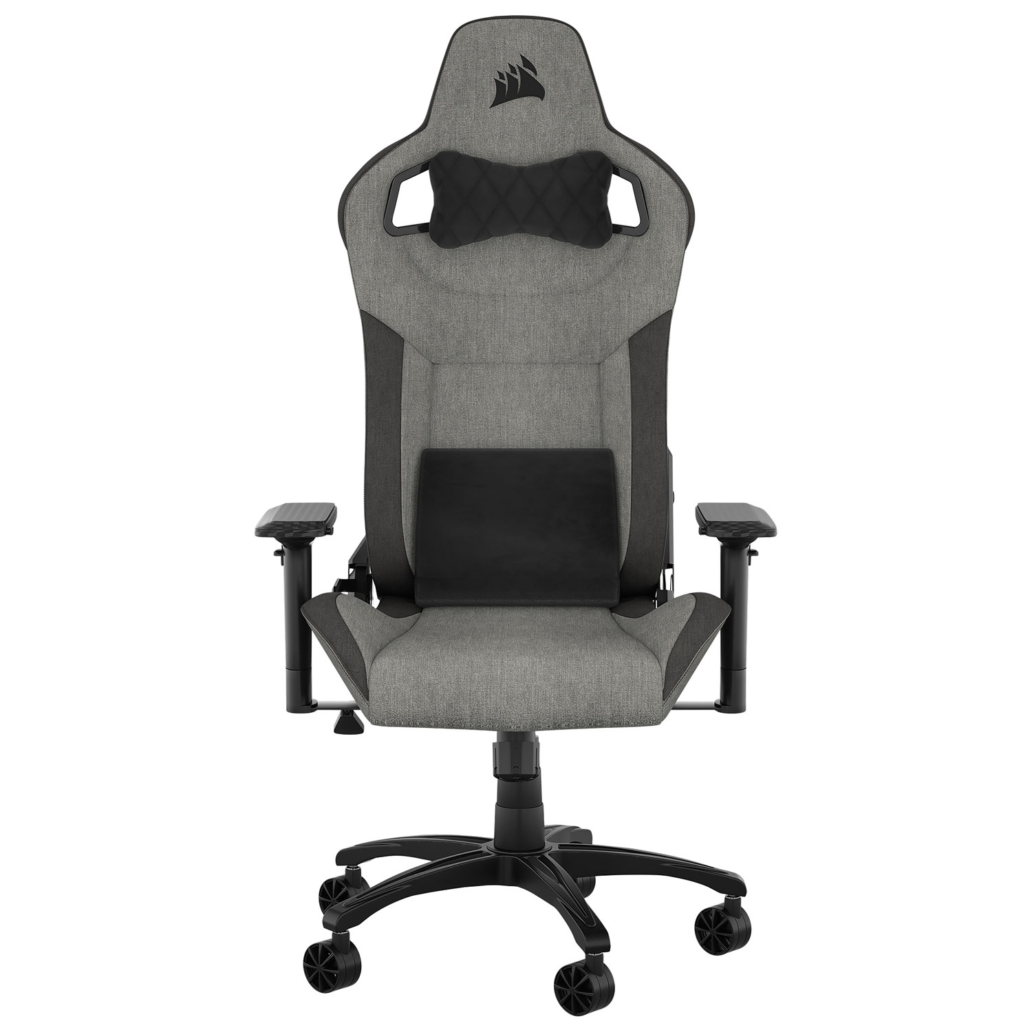 Corsair T3 Rush Fabric Ergonomic Gaming Chair - Charcoal/Grey