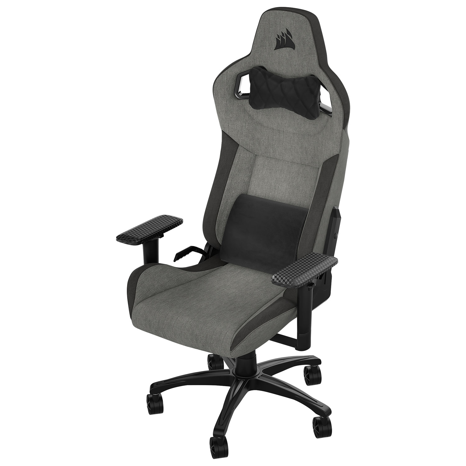 Corsair T3 Rush Fabric Ergonomic Gaming Chair - Charcoal/Grey