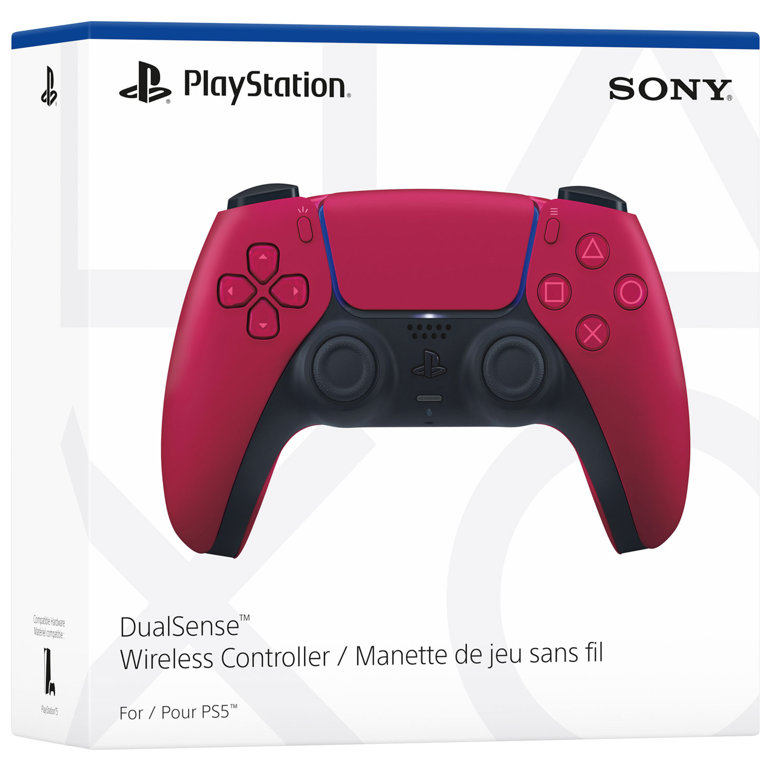 Manette sans fil DualSense de PlayStation 5 - Rouge cosmique