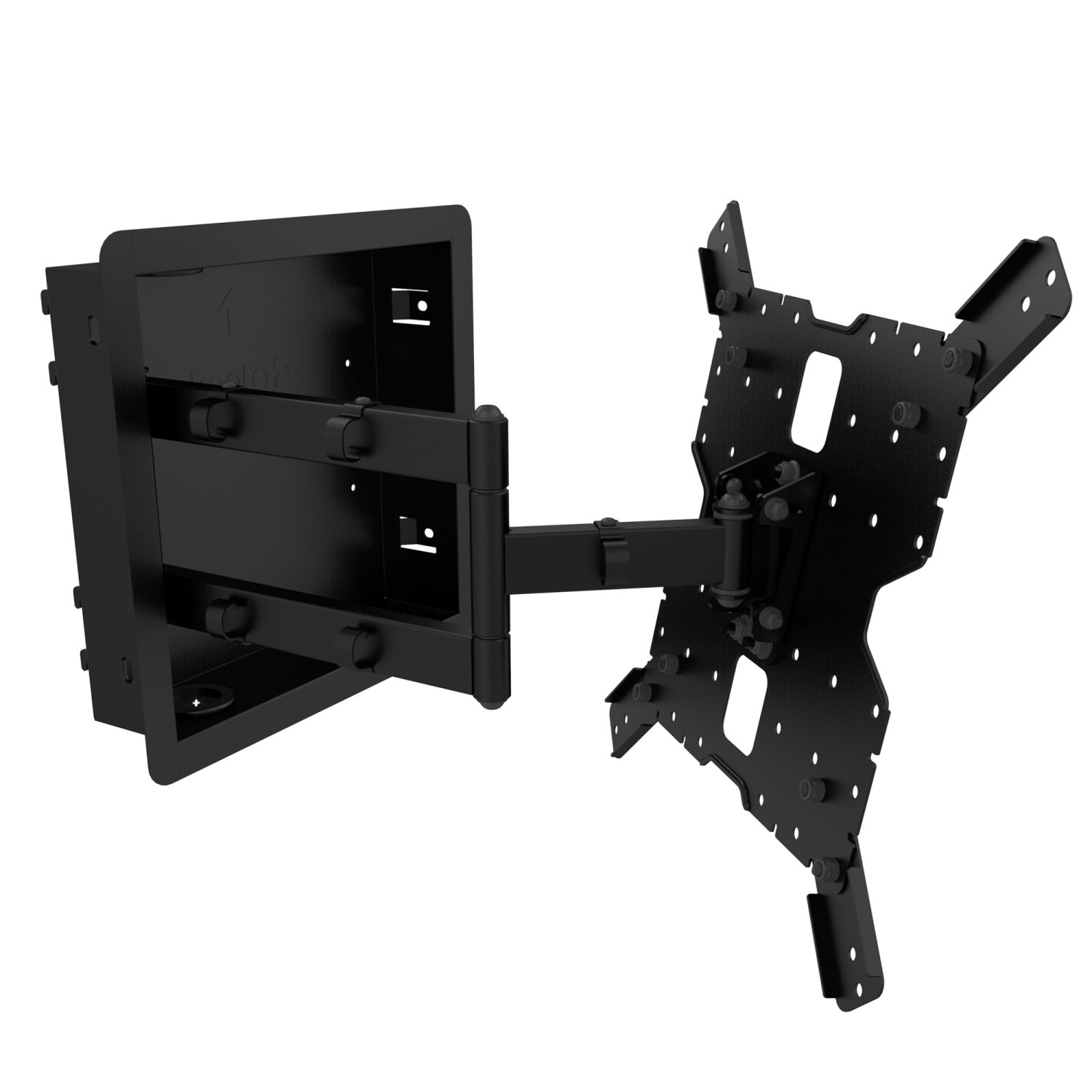 Support mural articulé encastré articulé R400 Pro Series de Kanto pour téléviseur de 35 à 65 po