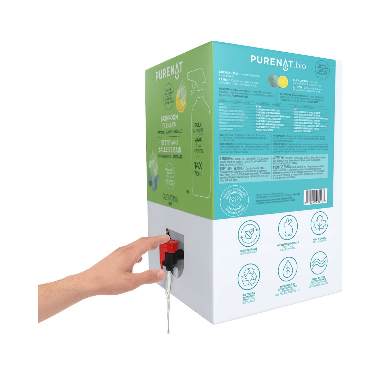 Purenature Bathroom Cleaner Bulk Refill 10L