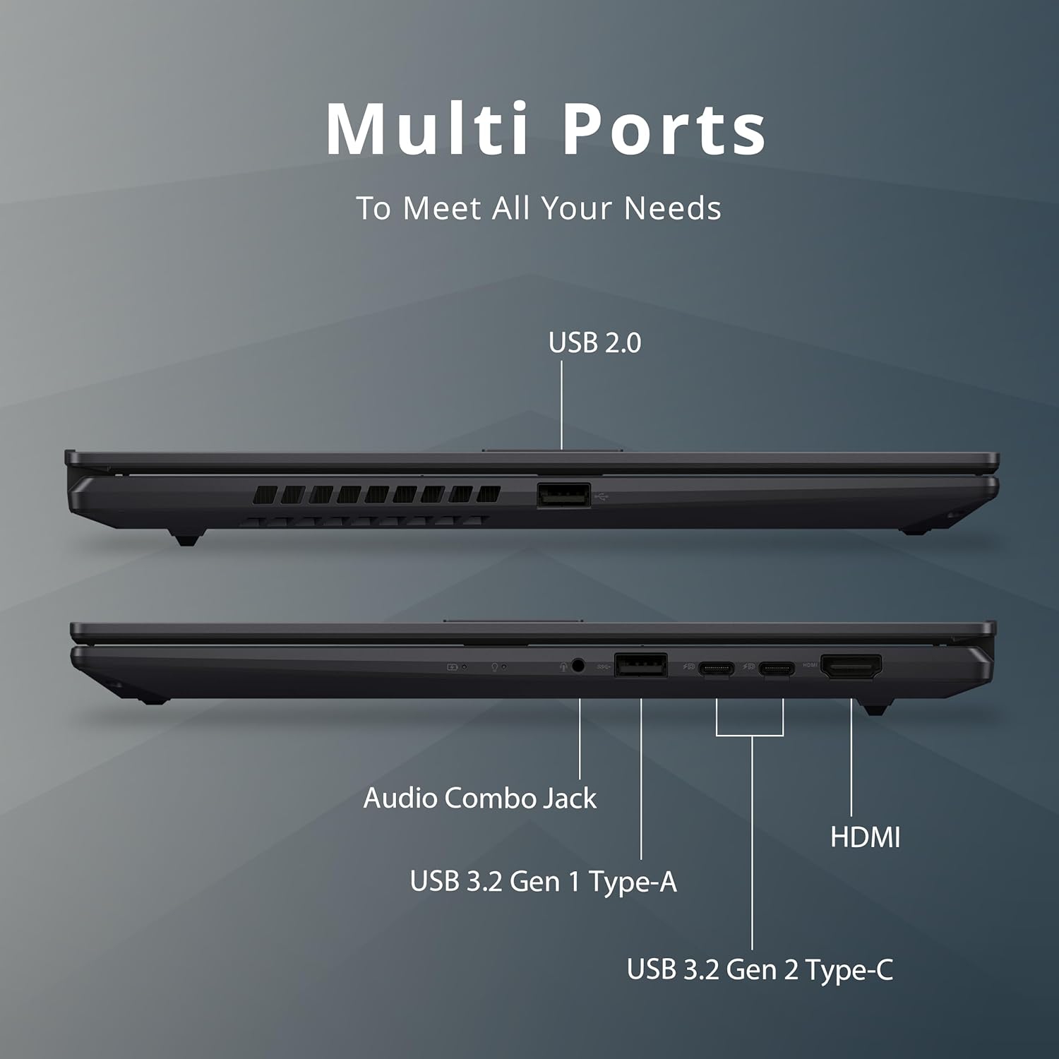 Portable VivoBook S 15 Slim HD intégrale de 15,6 po d'ASUS, Ryzen 7 5800H d'AMD, SSD 1&nbsp;To, mémoire vive 8&nbsp;Go, carte graphique Radeon d'AMD,