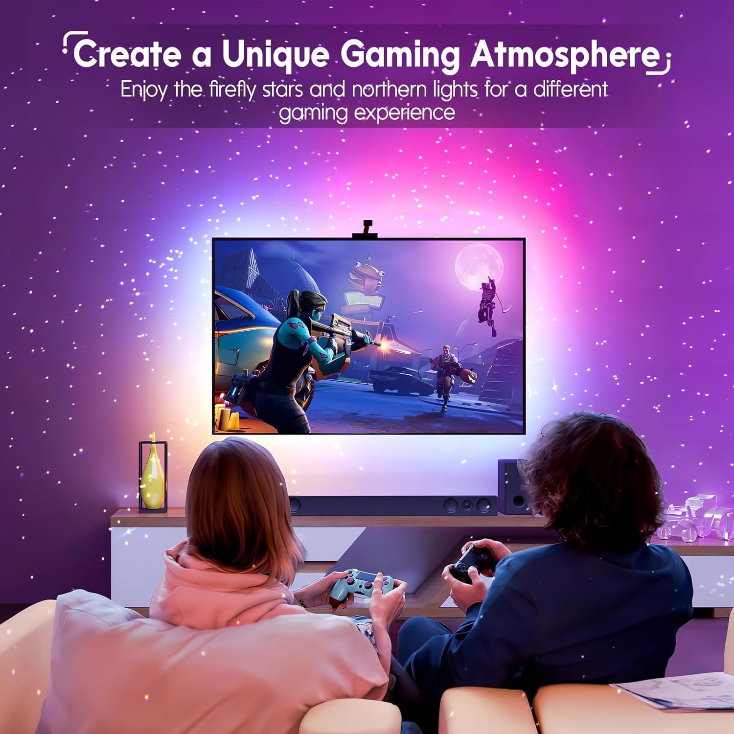 SUMKEA Star Projector, Dinosaur Egg, White Aurora Light