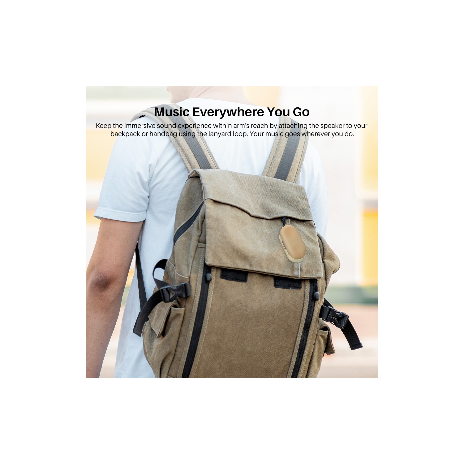 TOZO T10 mini Earbuds Support APP Customize 16 EQ In-Ear Noise Cancelling True Wireless-Khaki