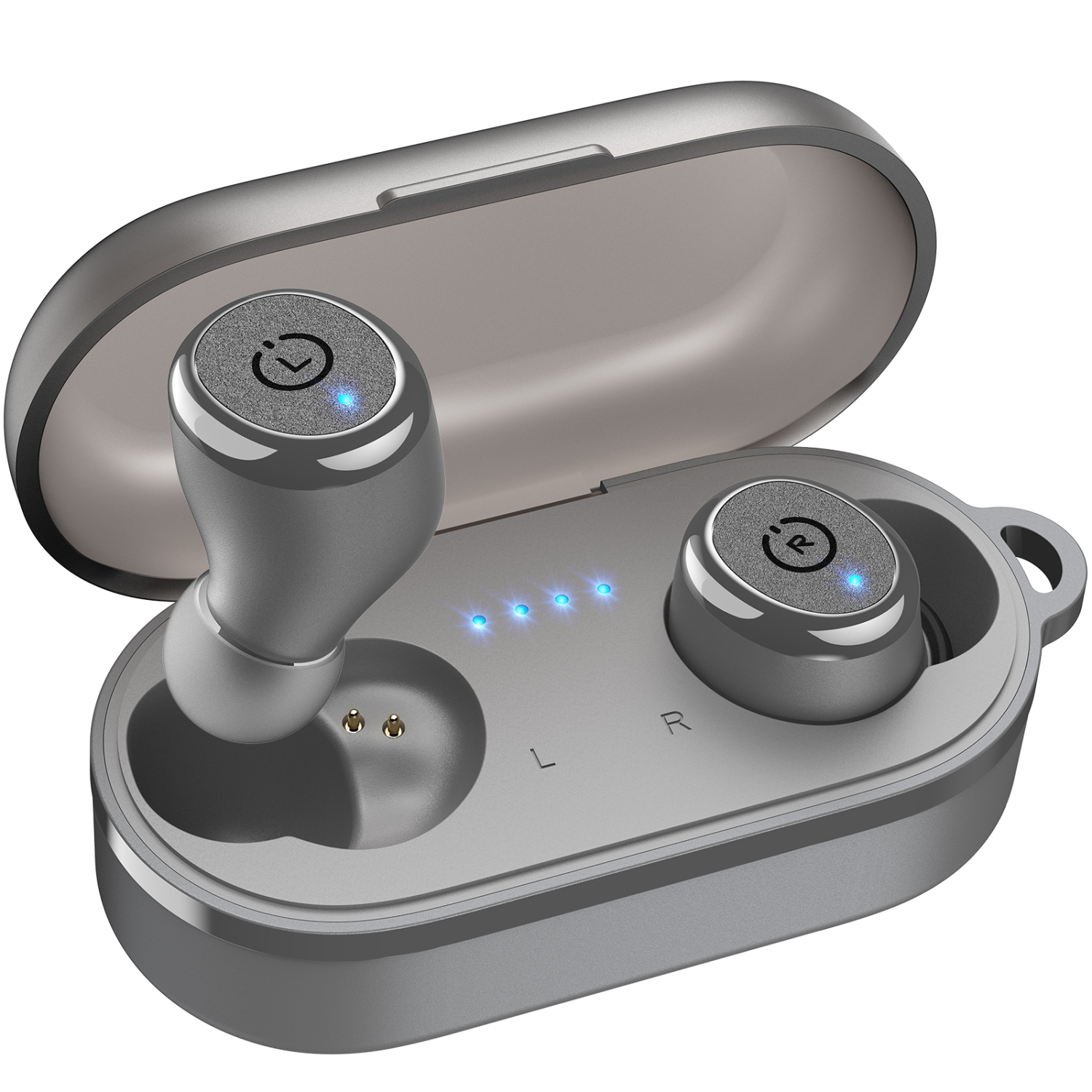 TOZO T10 mini Earbuds Support APP Customize 16 EQ In-Ear Noise Cancelling True Wireless-Gray