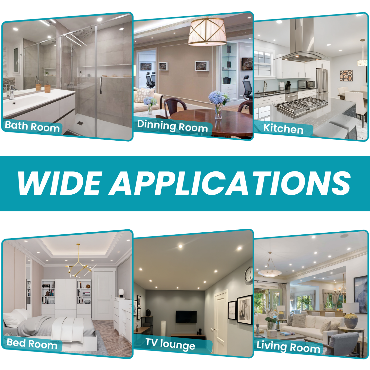 4-Inch LED Recessed Slim Panel Lights with Junction Box, 9W 750LM 4000K Natural White Dimmable LED Pot Lights, Damp Rated ETL FCC Listed Ceiling