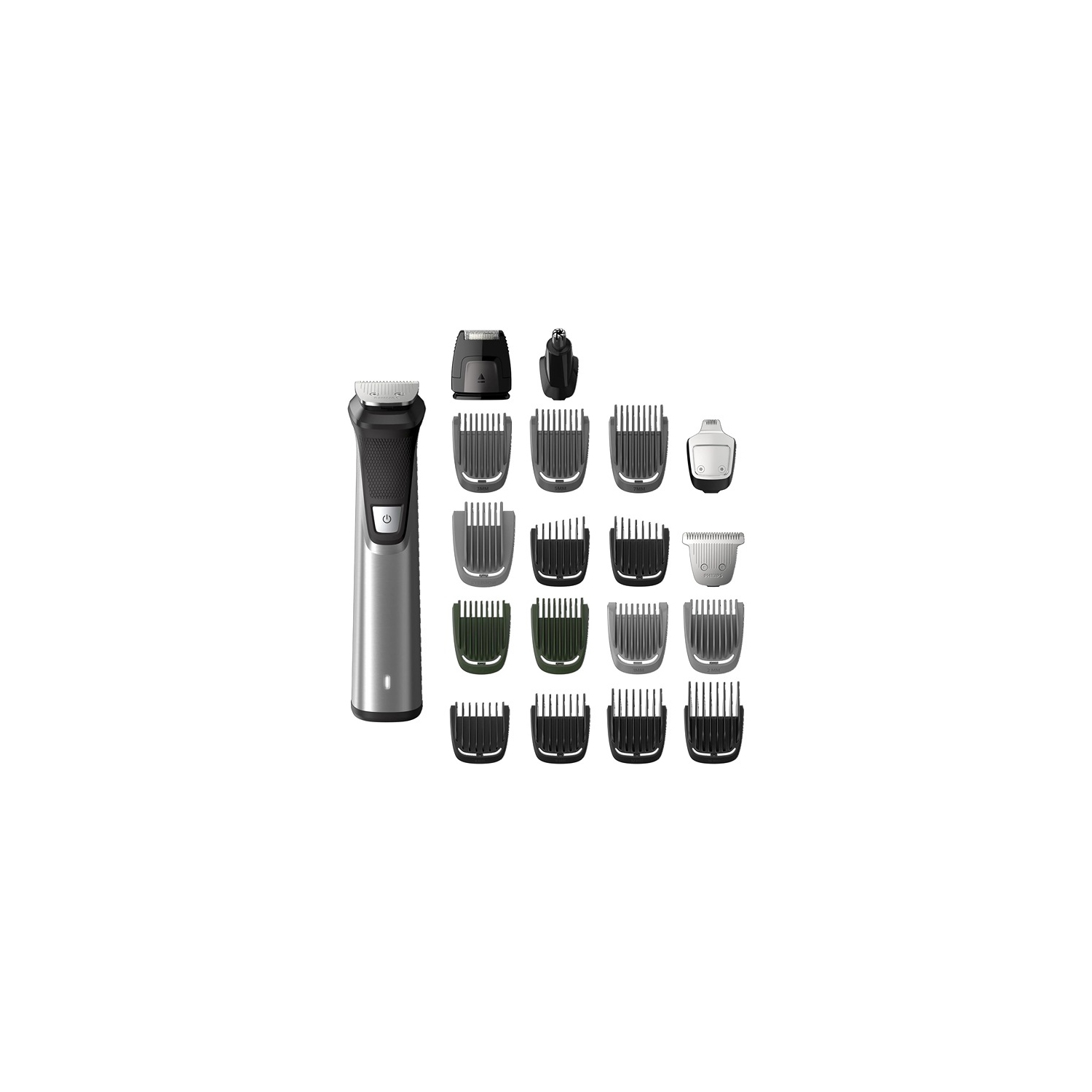 Philips Male Grooming 5.5 x 15 x 24.5 cm Cordless Wet & Dry Multigroom Series 7000 with 19 Trimming Attachments Black