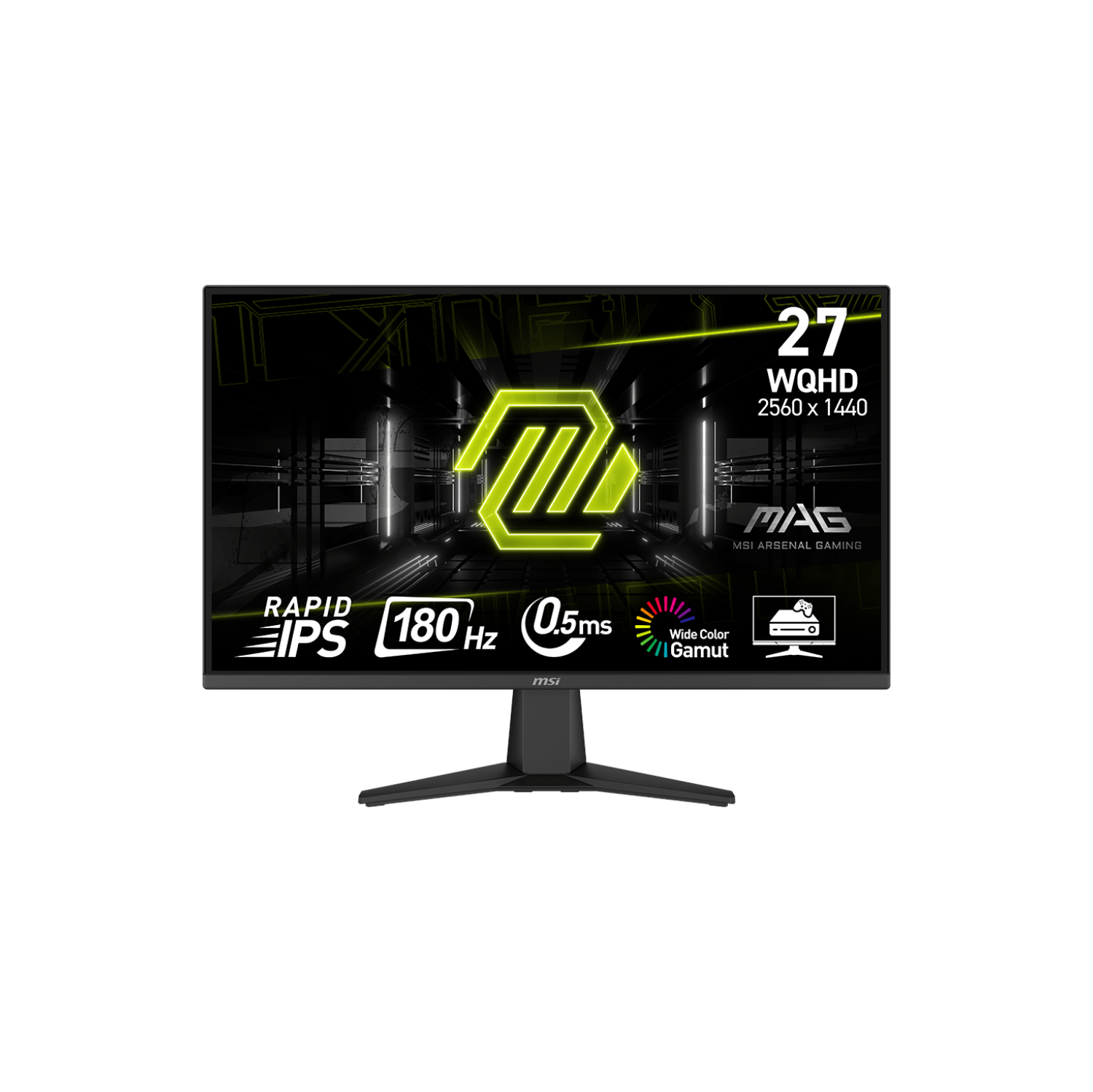 MSI MAG 275QF, 27" QHD 2560 x 1440 Rapid IPS 180Hz Adaptive Sync 2x HDMI 2.0b 1x DisplayPort 1.4 Gaming Monitor