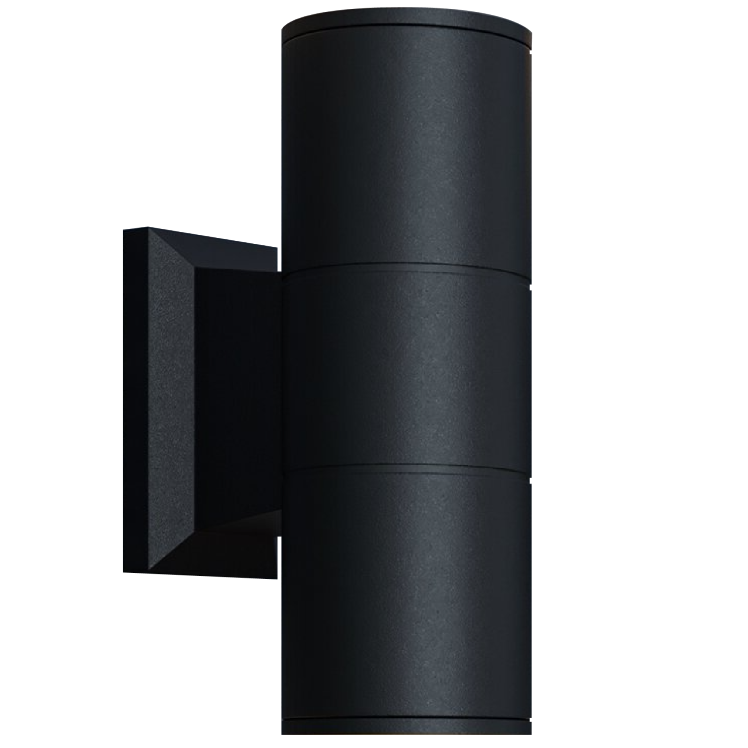 Strak Outdoor Wall Light, 12-Inch Cylinder Up and Down Black Light, Damp rated, IP65, 3CCT in One,CETL, ideal for Porch, Patio, 1-Pack