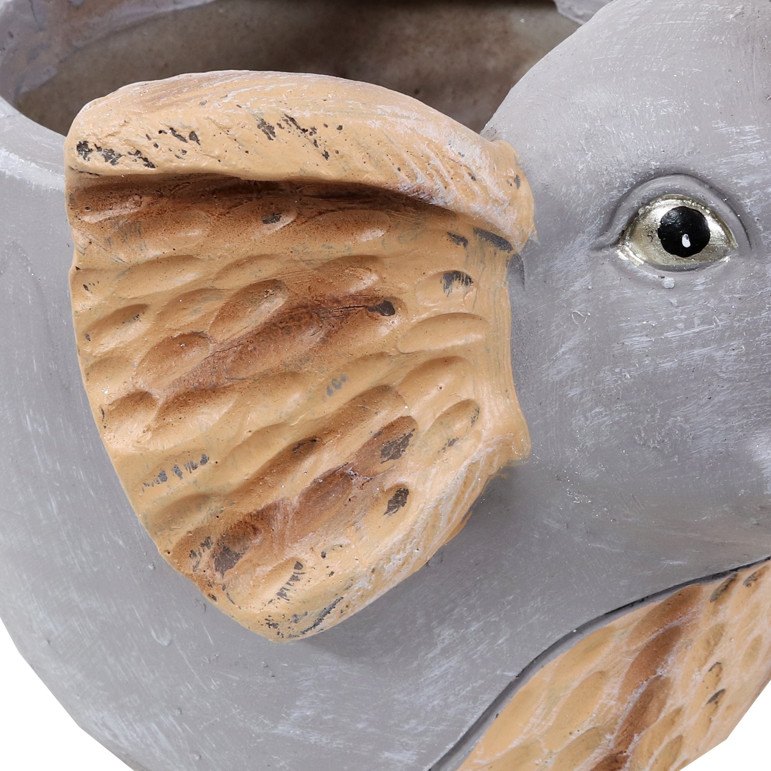 Sunnydaze Magnesium Oxide Elsie the Elephant Indoor Plater Statue - 8.5 in