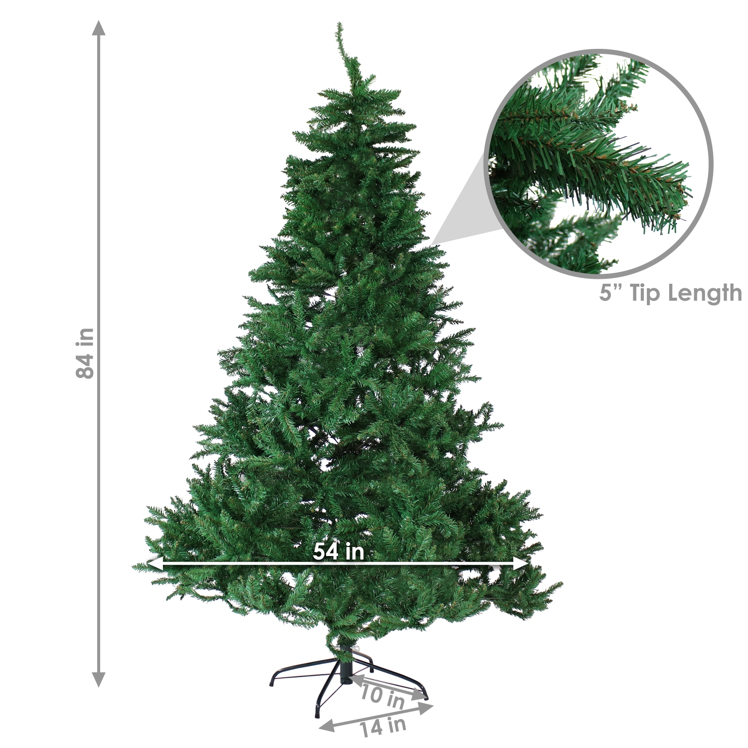 Sunnydaze Tannenbaum Indoor Unlit Artificial Christmas Tree - 7 ft