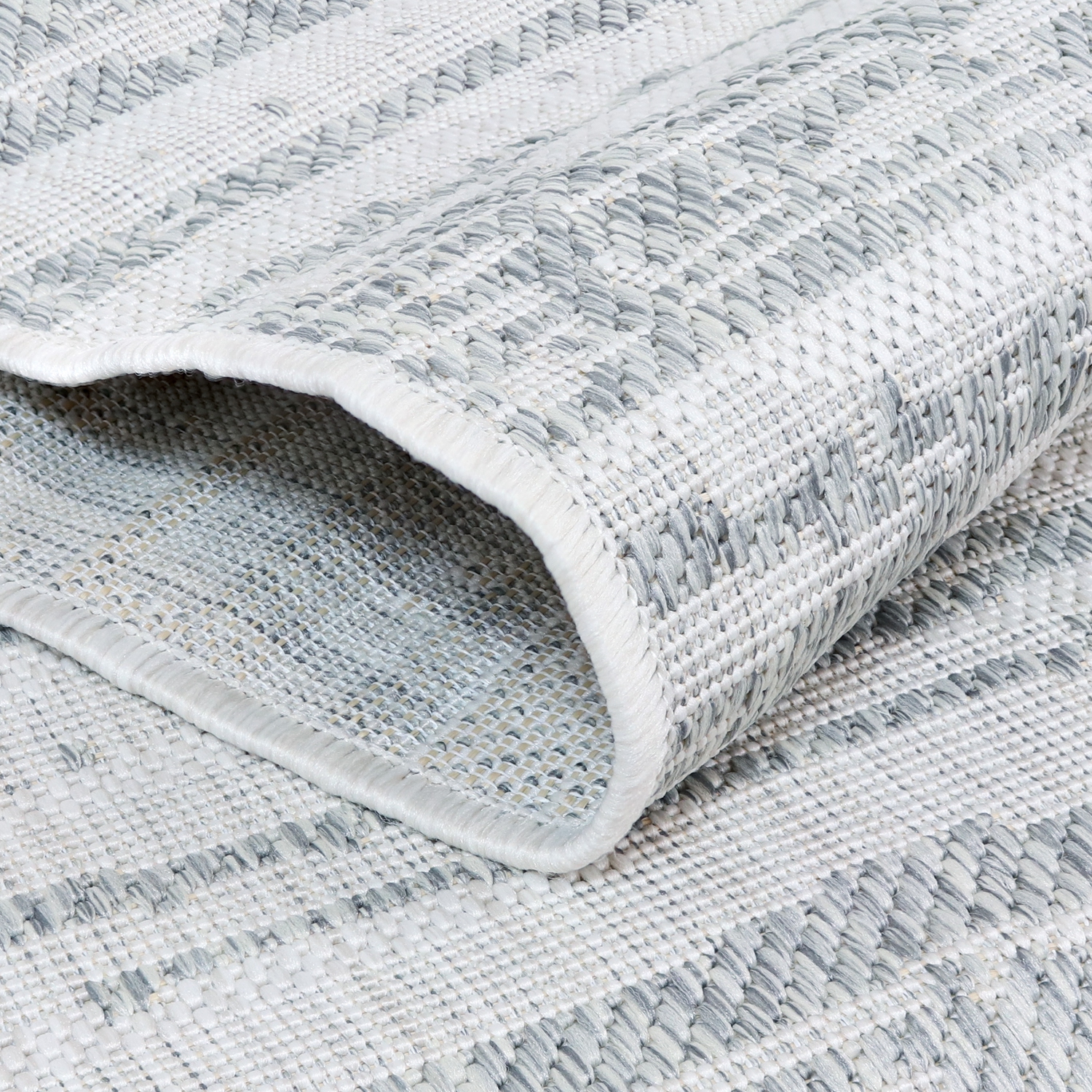 Tapis d'extérieur Sunnydaze Artistic Storms - Argent glacé - 5&nbsp;pi x 7&nbsp;pi