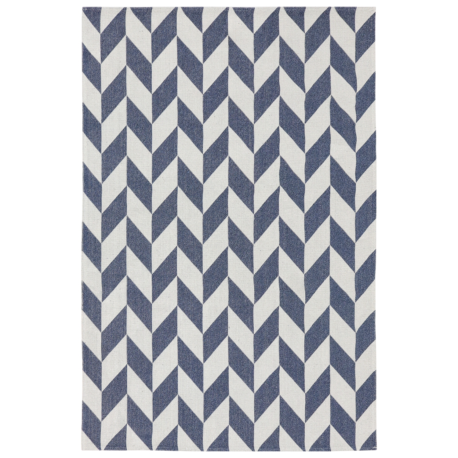 Sunnydaze Geometric Affinity Indoor Area Rug - Steel Blue - 5 ft x 7 ft