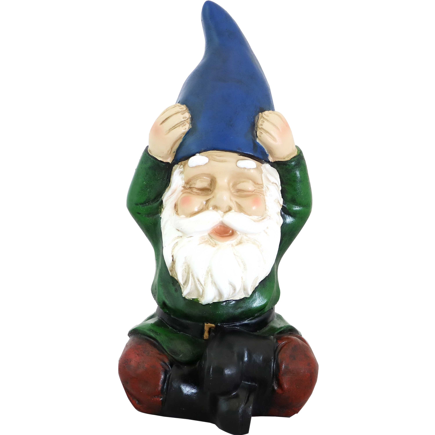Sunnydaze Sage the Yoga Gnome Indoor/Outdoor Garden Statue - 11.75 in