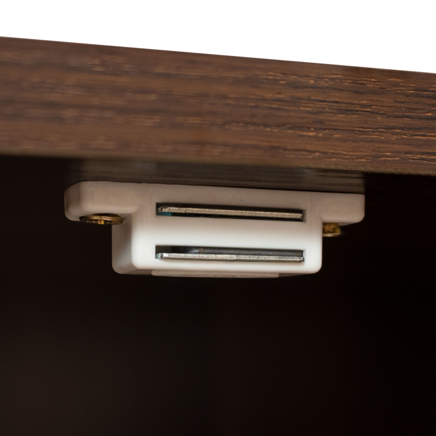 Sunnydaze 2-Door MDF Accent Cabinet with Shelf/Rattan Doors - Dark Brown