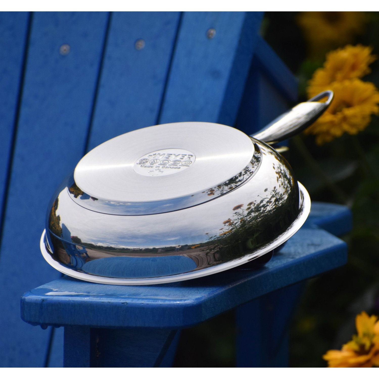 Meyer Accolade Stainless Steel 24cm/9.5" Frying Pan, Skillet, Made in Canada