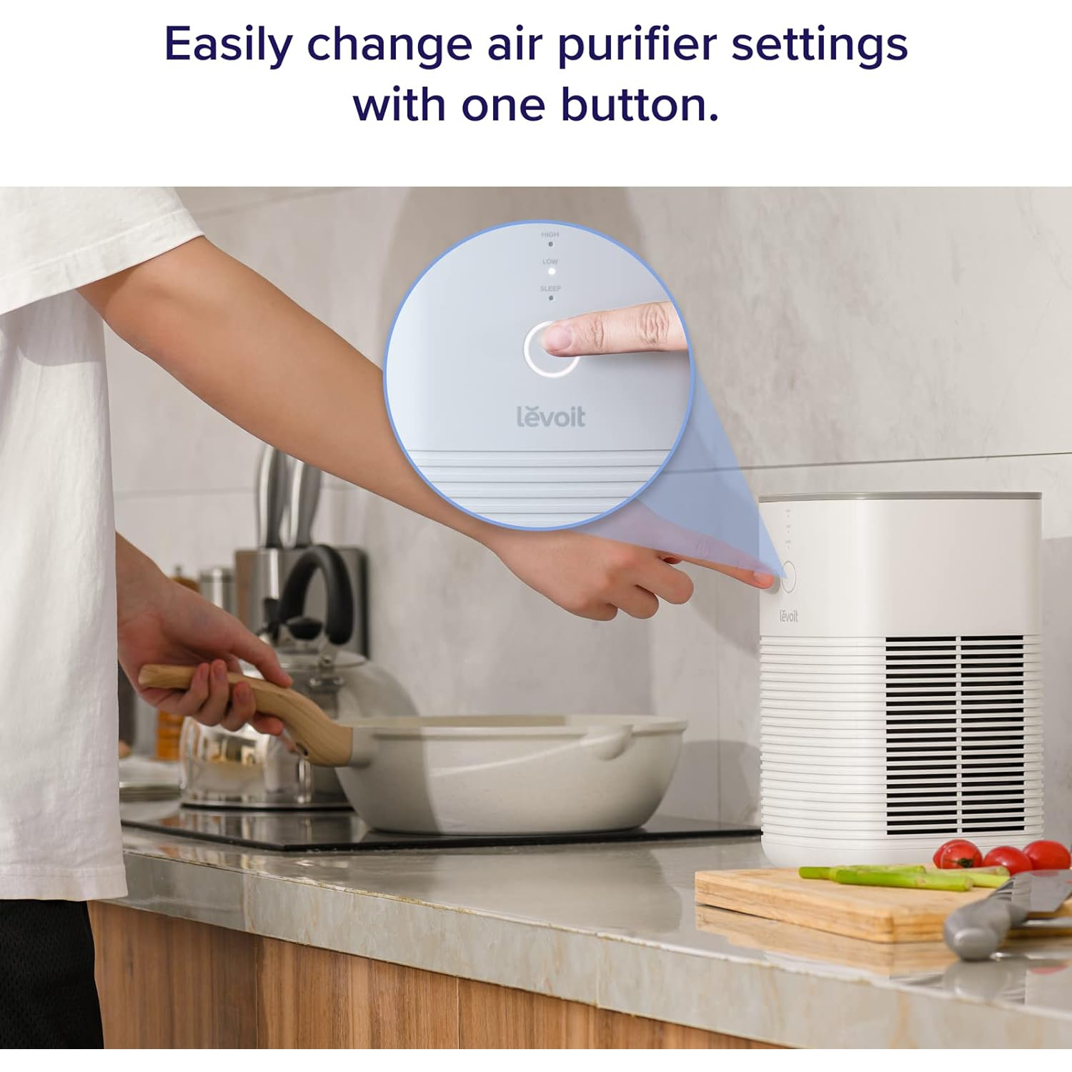 LEVOIT Air Purifiers for Bedroom Home, HEPA Freshener Filter Small Room Cleaner with Fragrance Sponge for Smoke, Allergies, Pet Dander, Odor, Dust